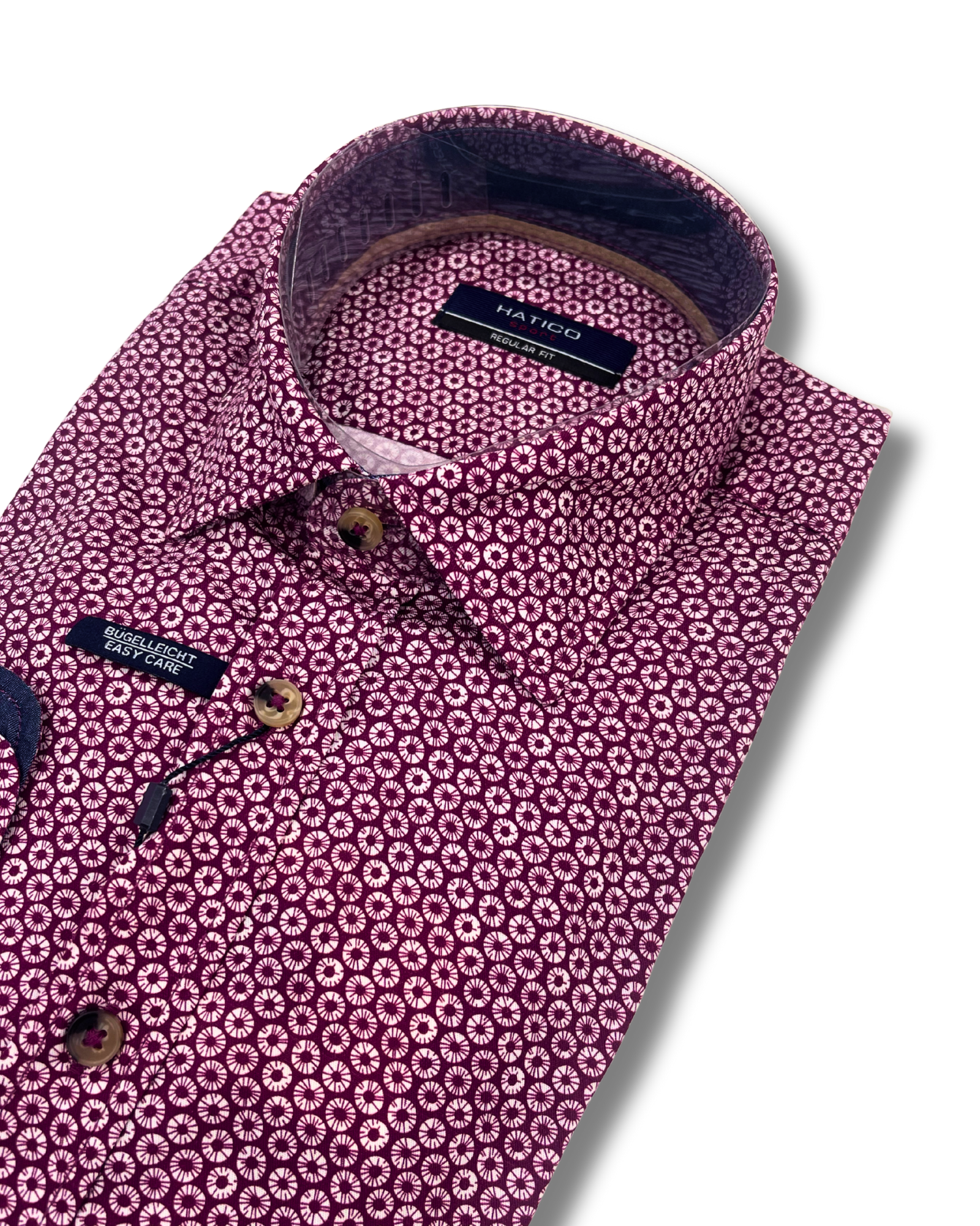 Hatico lila kauluspaita regular fit