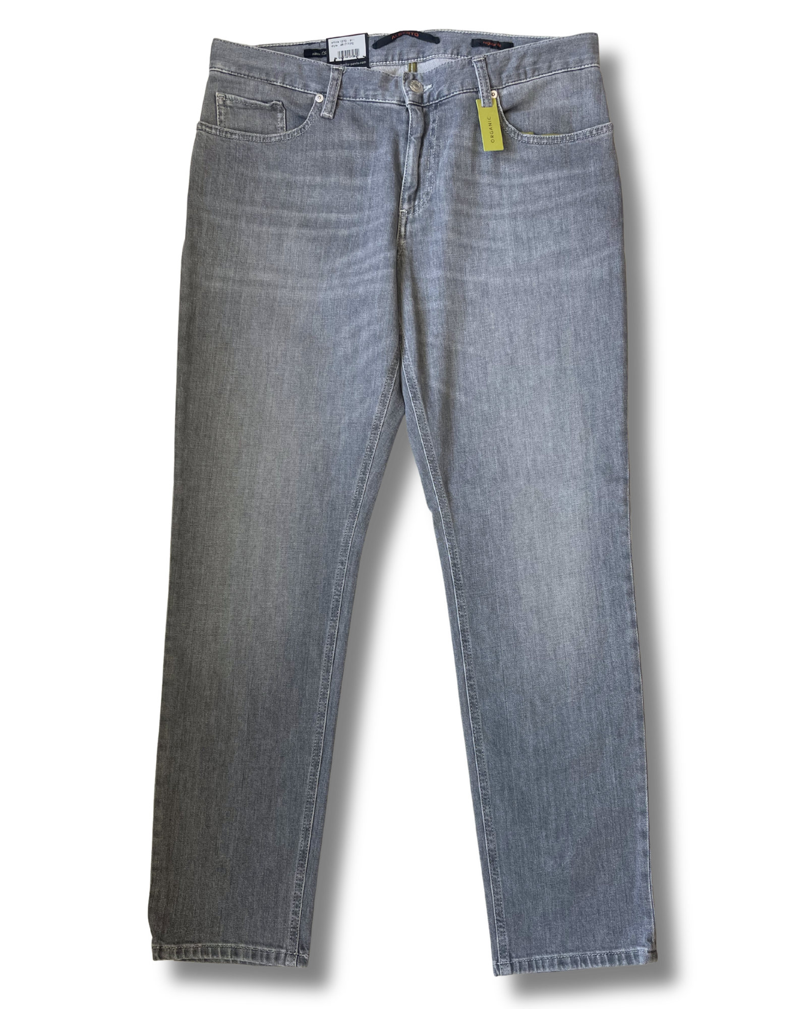 Alberto regular fit farkku organic cotton vaaleanharmaa