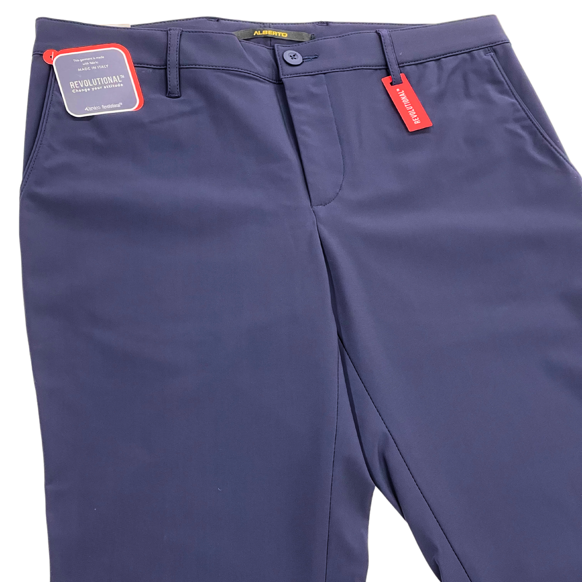 Alberto Slim fit joustochino tummansininen "Rob"