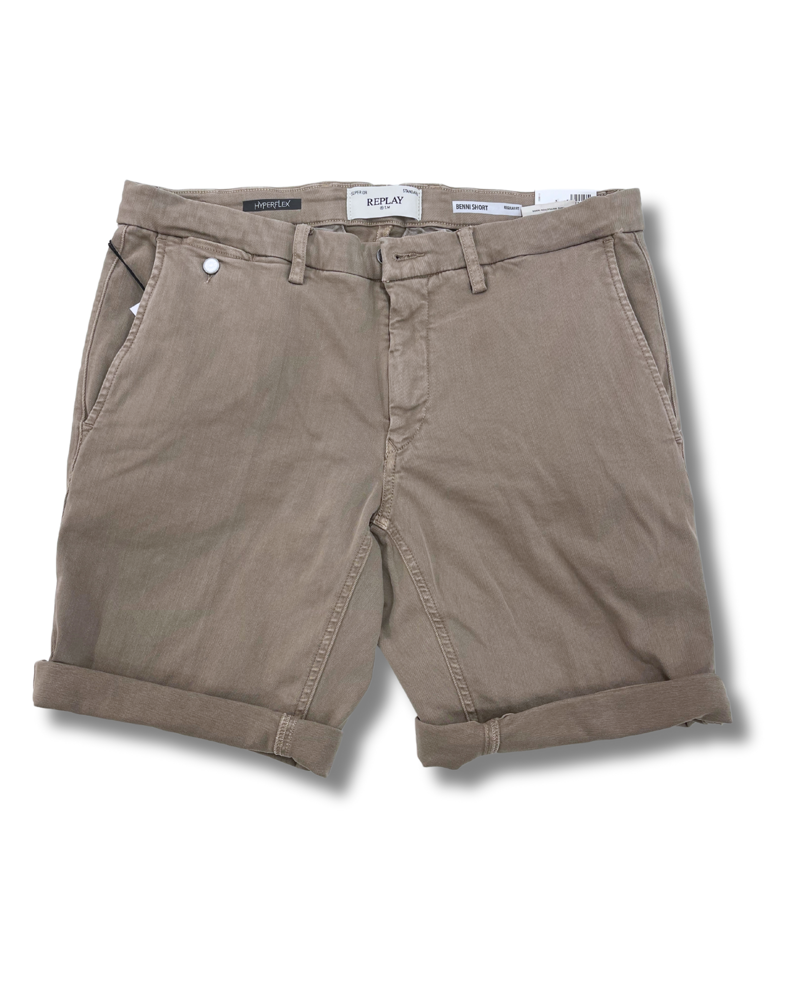 Replay hyperflex beige shortsit "regular-fit"