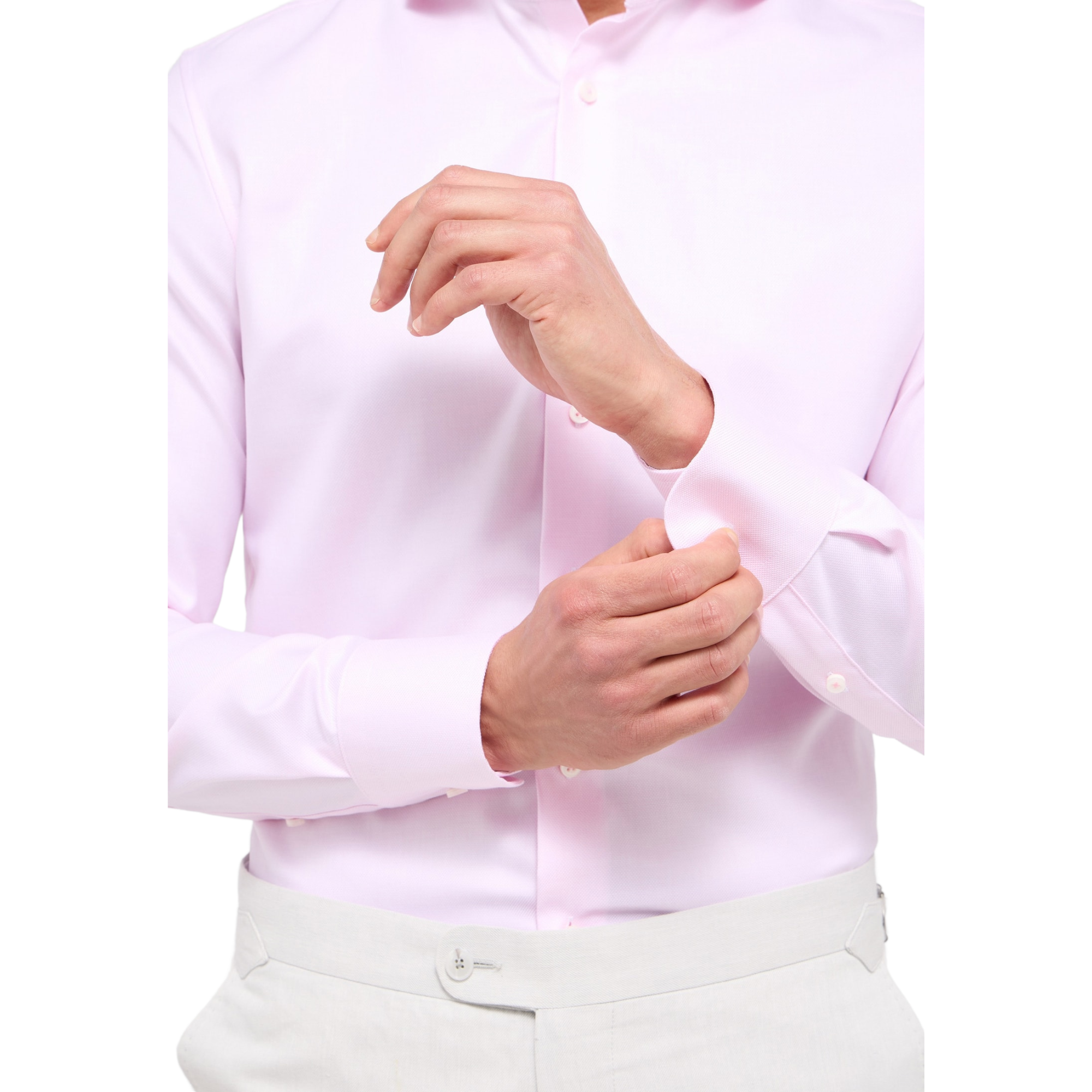 Eterna kauluspaita vaaleanpunainen modern fit "X682"
