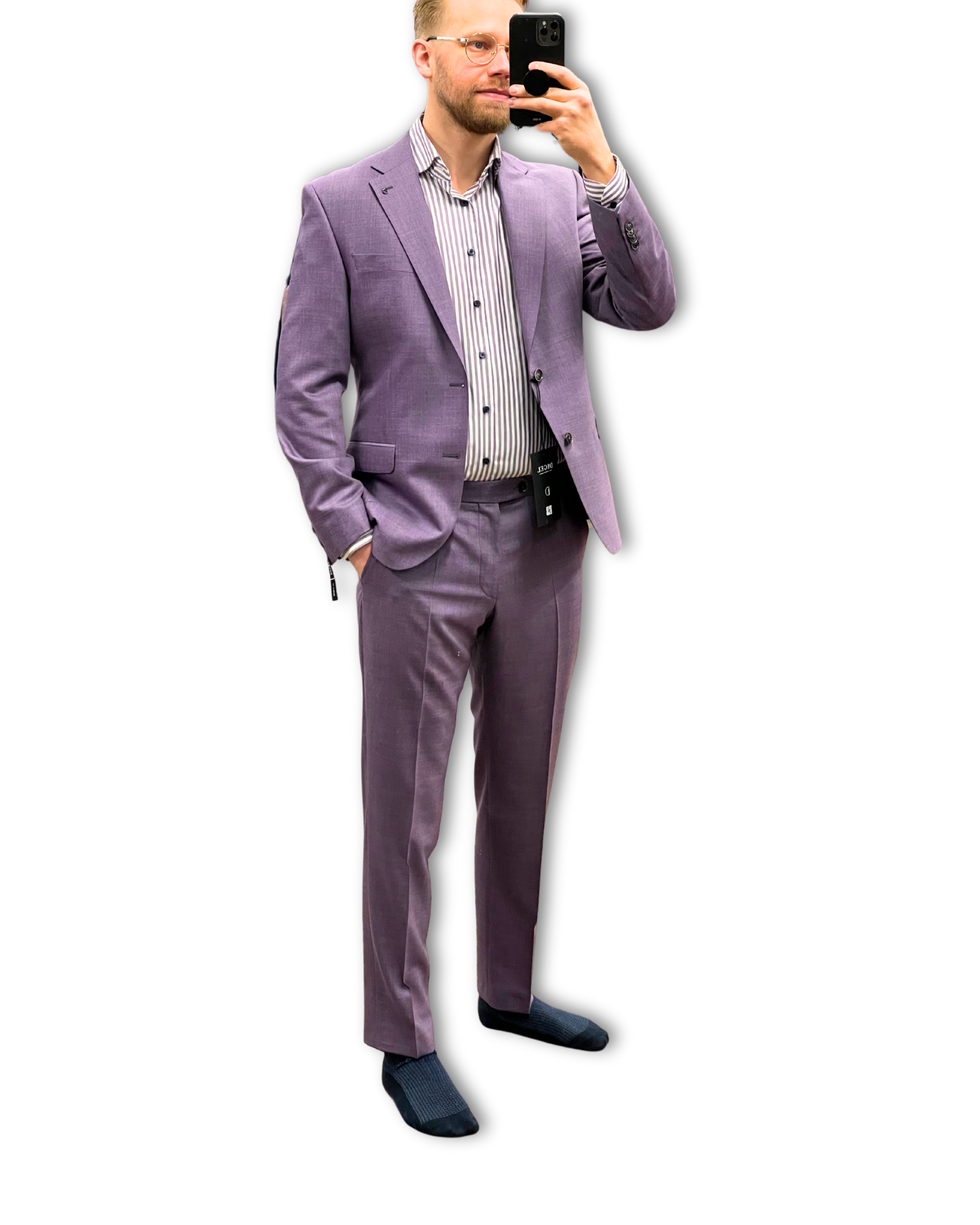 Digel puvunhousut violetti Zignone "Daren-G"