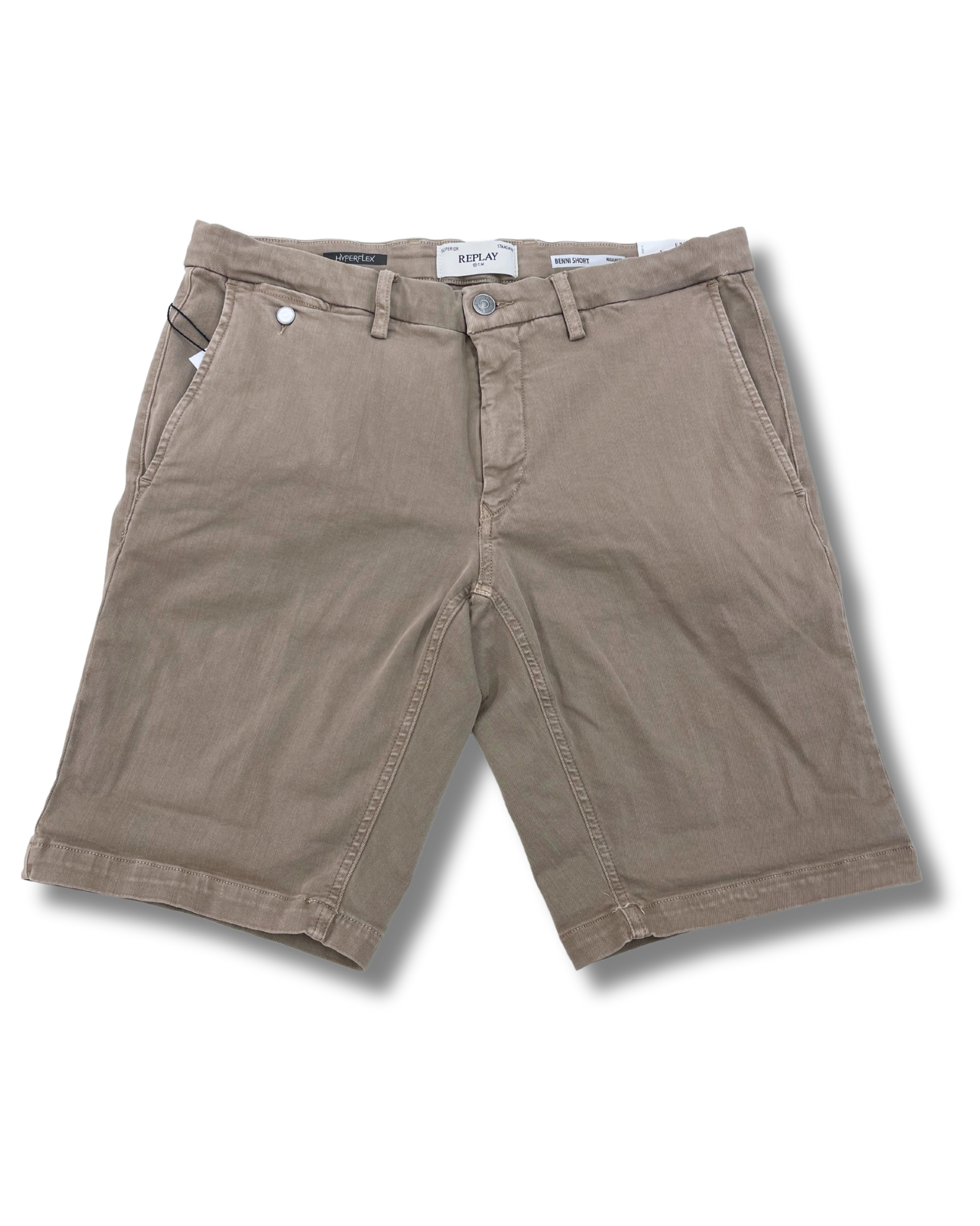 Replay hyperflex beige shortsit "regular-fit"