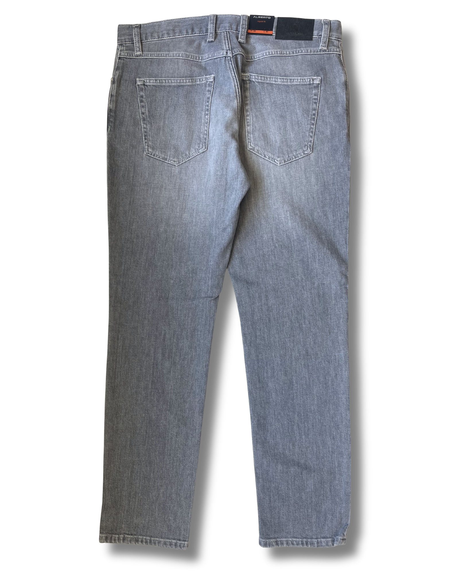 Alberto regular fit farkku organic cotton vaaleanharmaa