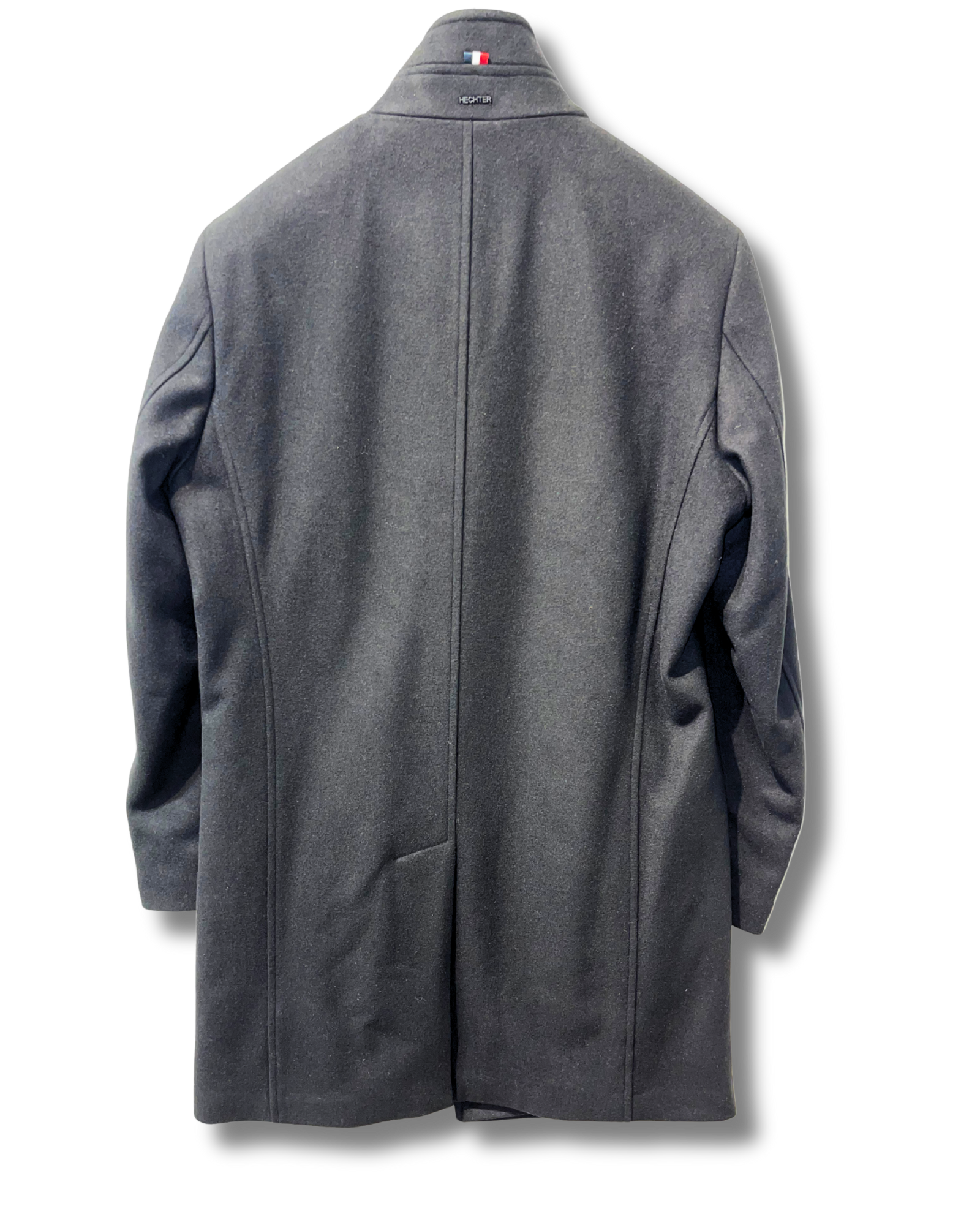 Hechter Paris musta villakangastakki pystykauluksella