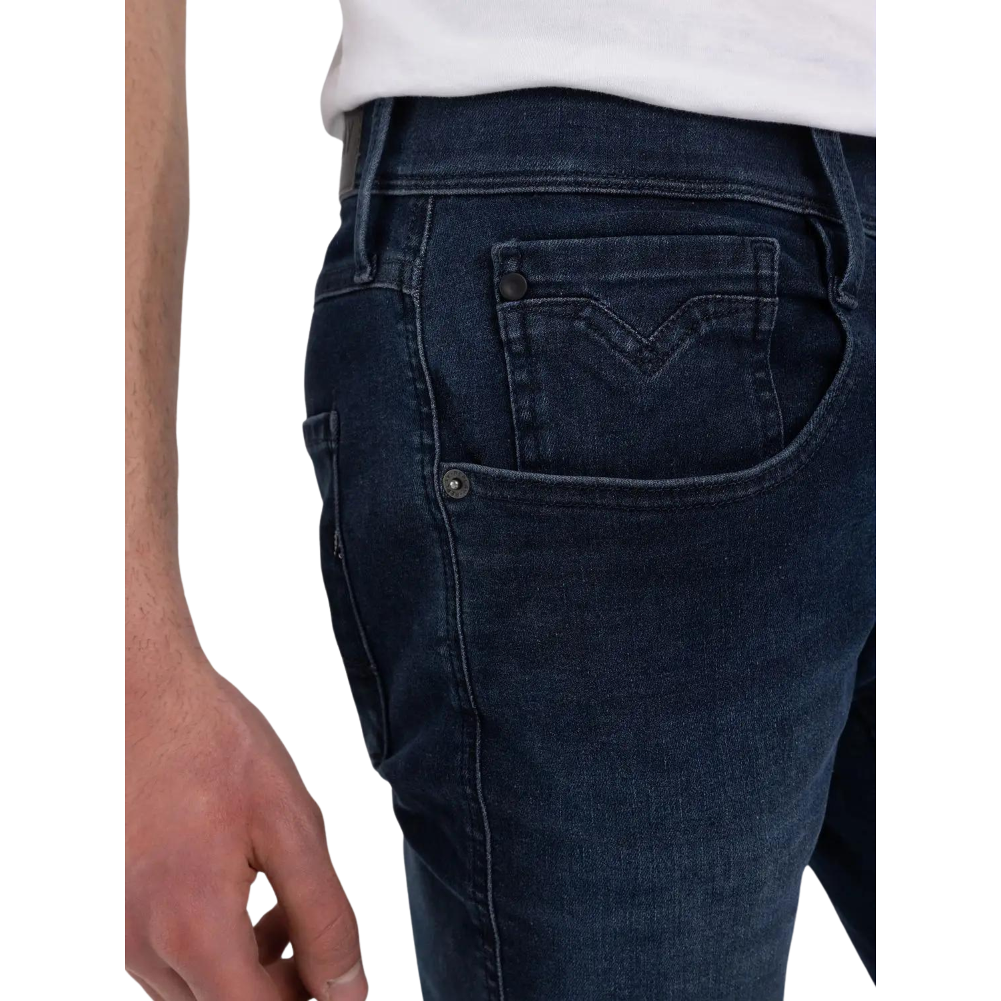 Replay joustofarkut tummansininen slim fit "Hyperflex Anbass"
