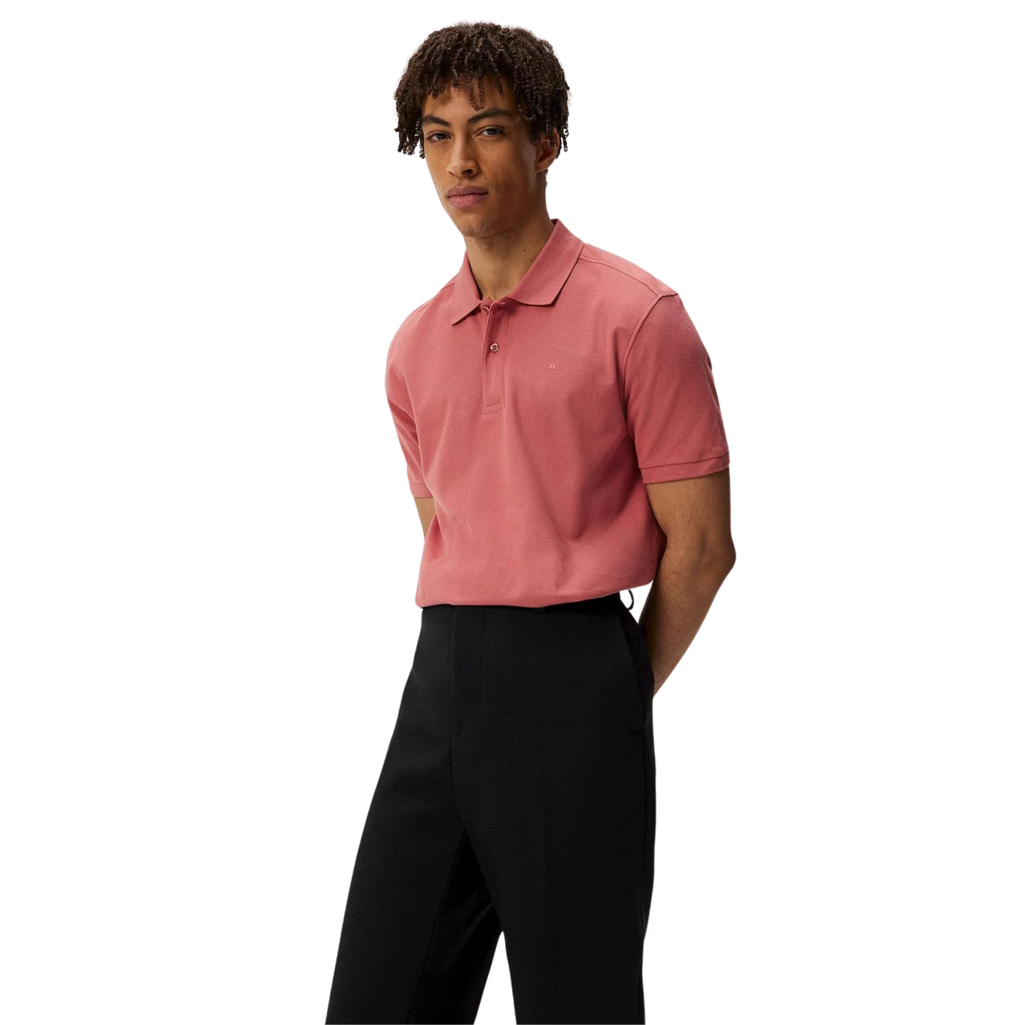 J.Lindeberg vaaleanpunainen pikeepaita "Troy Polo Shirt"