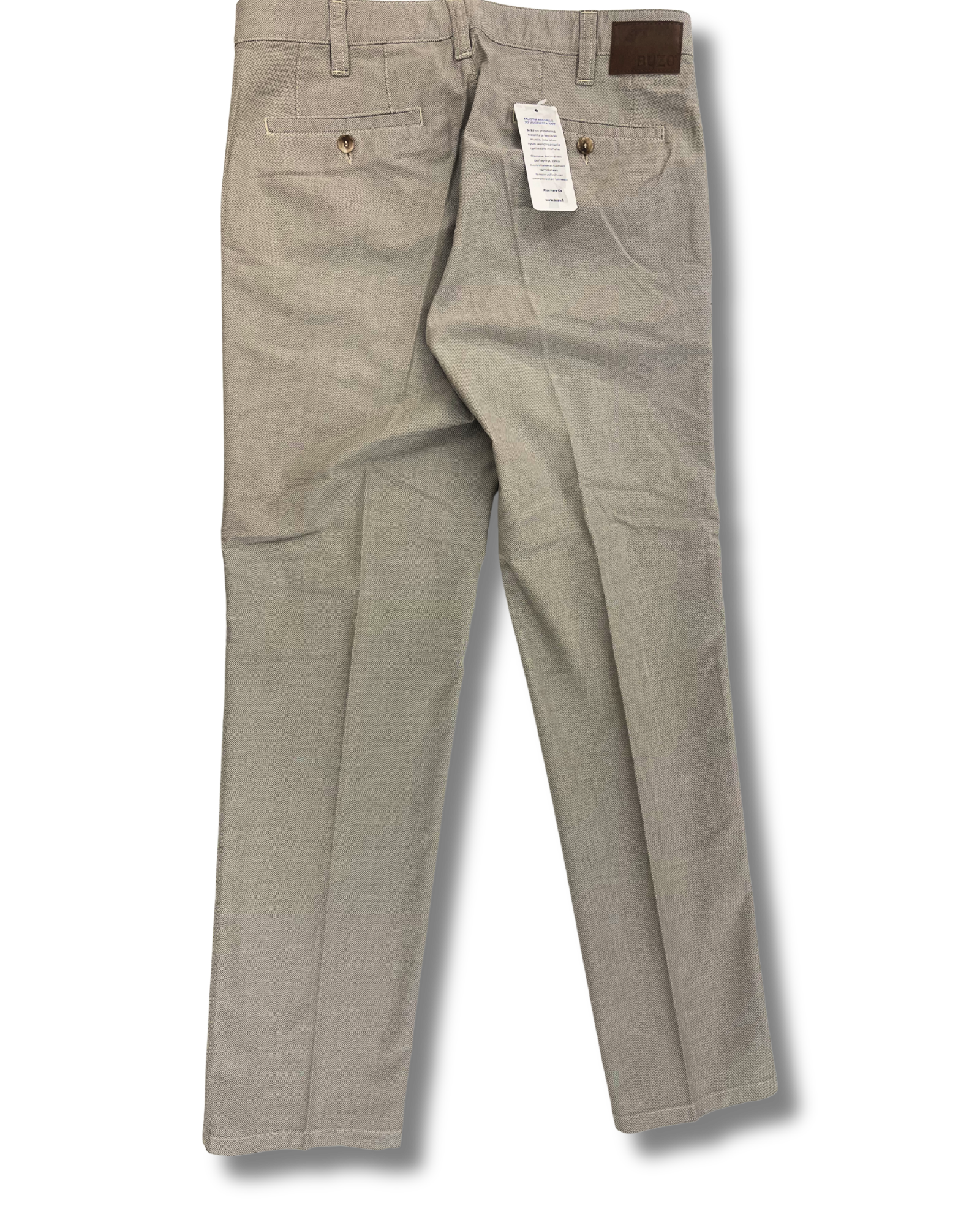 Buzo Denes puuvillahousu beige mikrostruktuuri