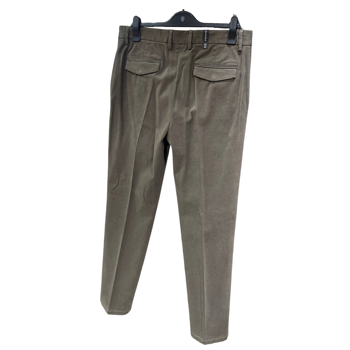 Alberto Miko suorat ruskeat puuvillahousut relaxed fit
