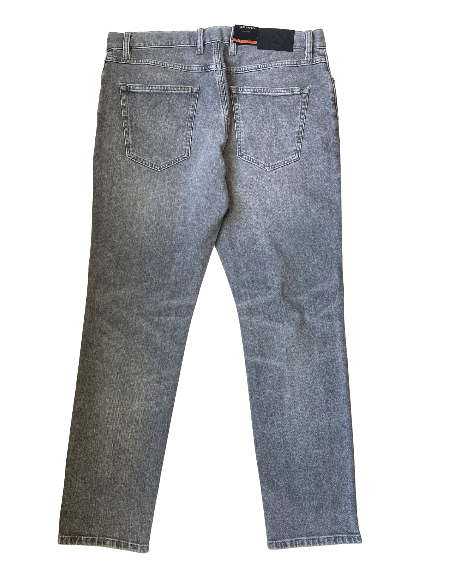 Alberto regular fit farkku organic cotton keskiharmaa