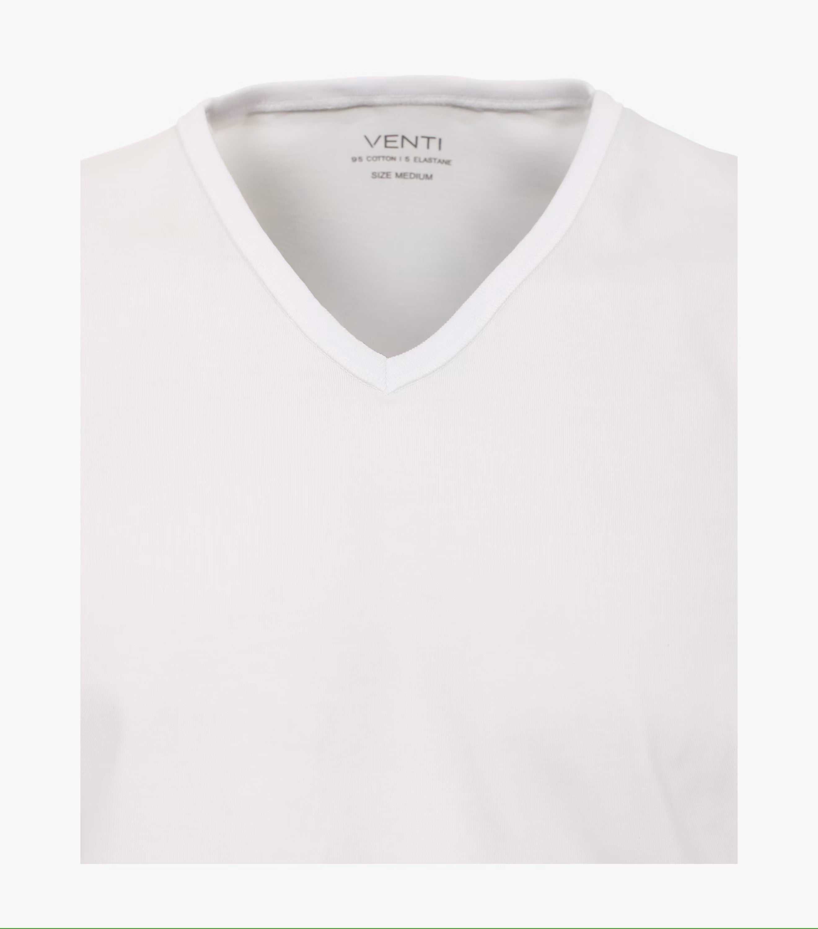 Venti aluspaita valkoinen V-aukolla 2PACK