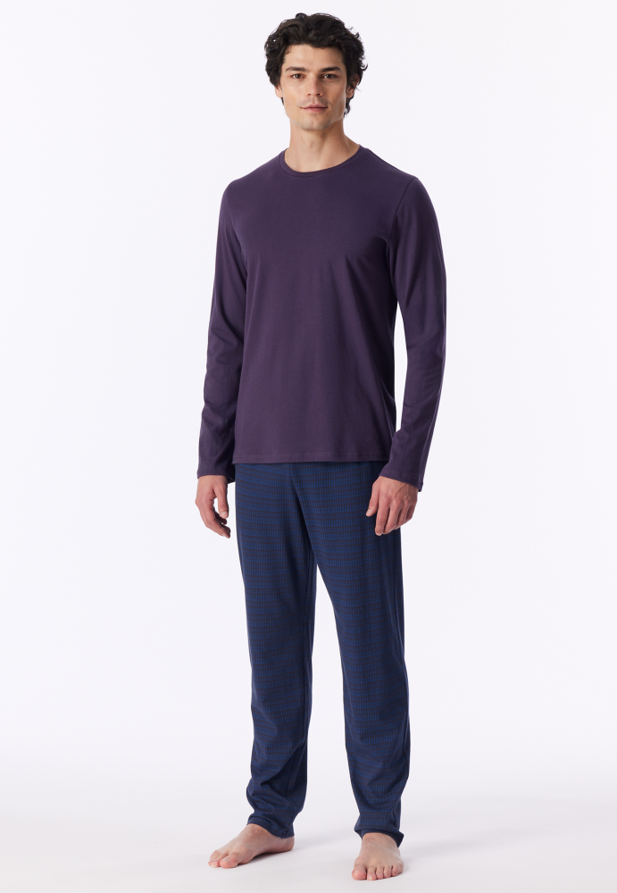 Schiesser pitkä pyjama luumu