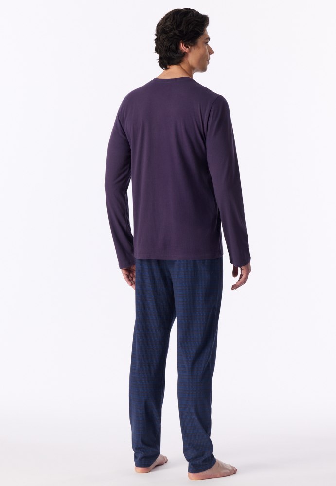 Schiesser pitkä pyjama luumu