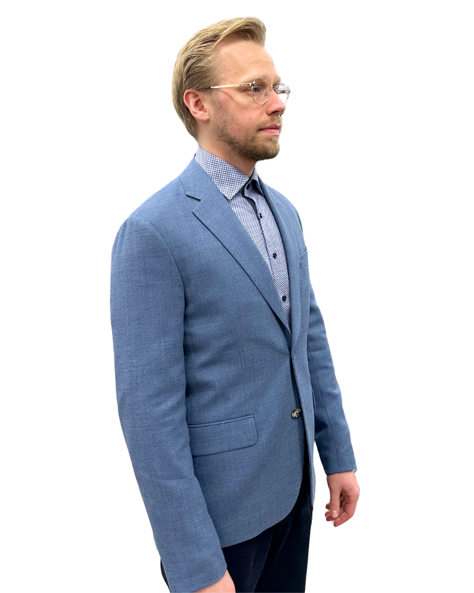 J.Lindeberg kesäinen puvuntakki sininen "Elton U Active Hopsack Blazer"