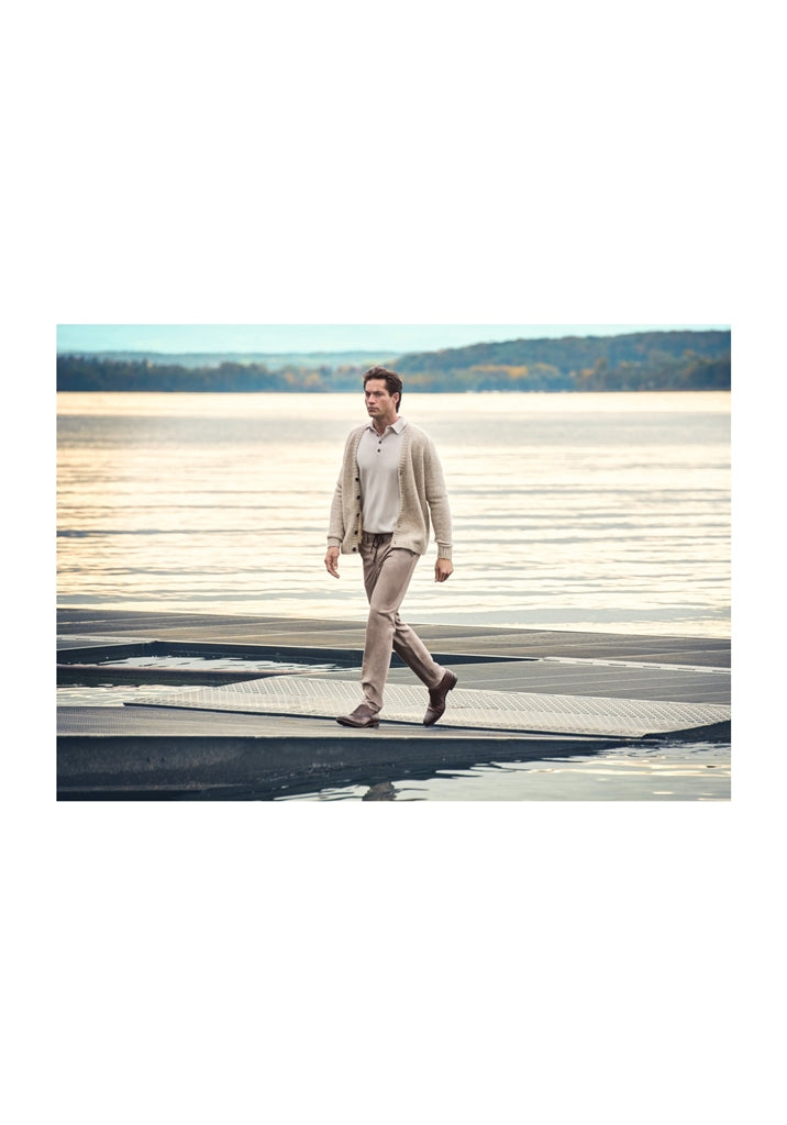 Alberto slim fit flanellihousut "Jump"