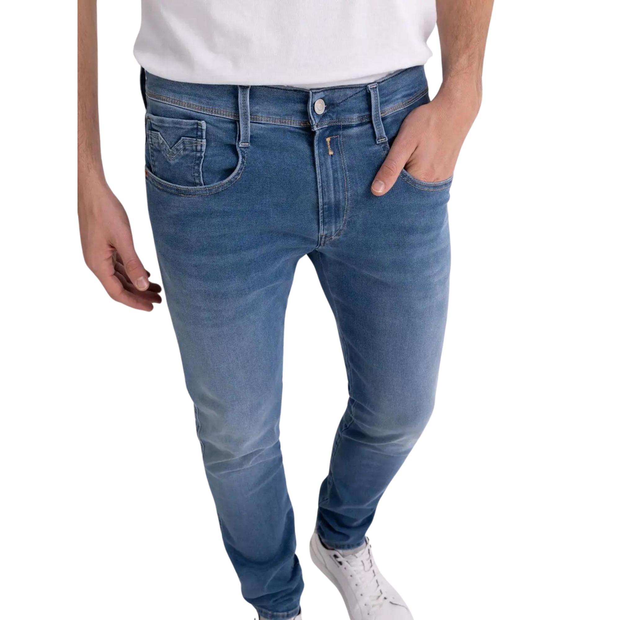 Replay joustofarkut sininen slim fit "Hyperflex Anbass"