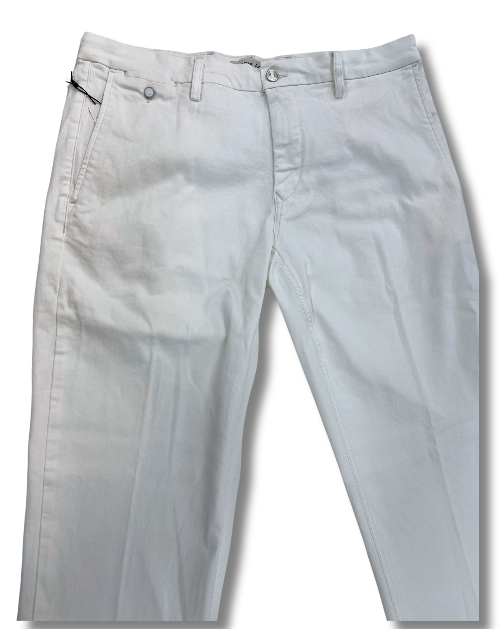 Replay valkoiset regular-fit chinot