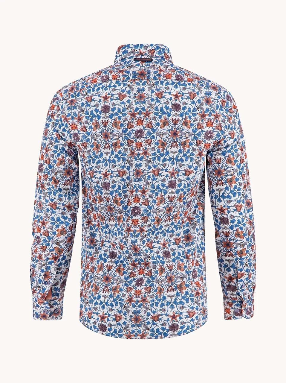 A Fish Named Fred kauluspaita slim fit printti art noveau