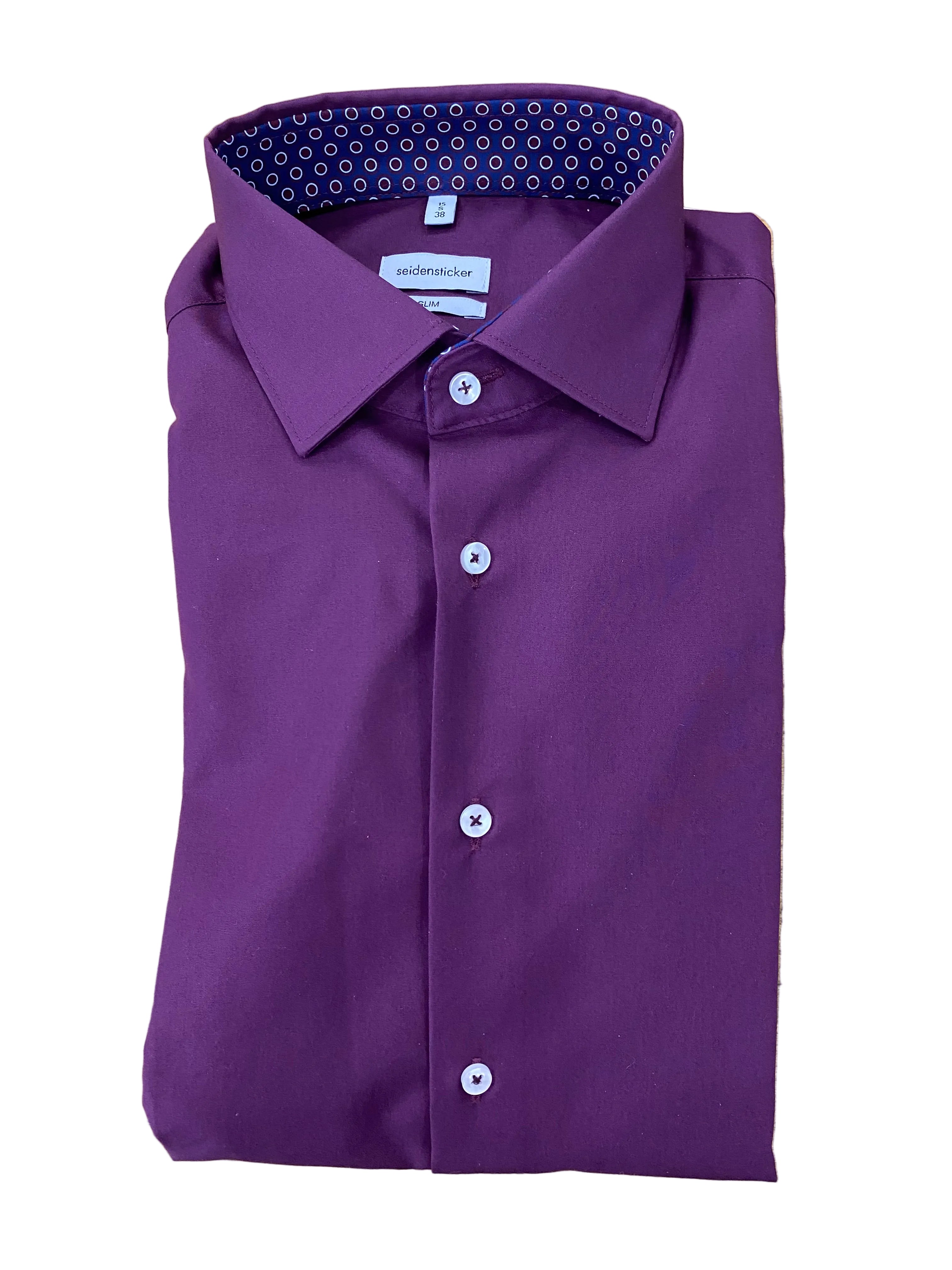 Seidensticker kauluspaita Slim Luumu