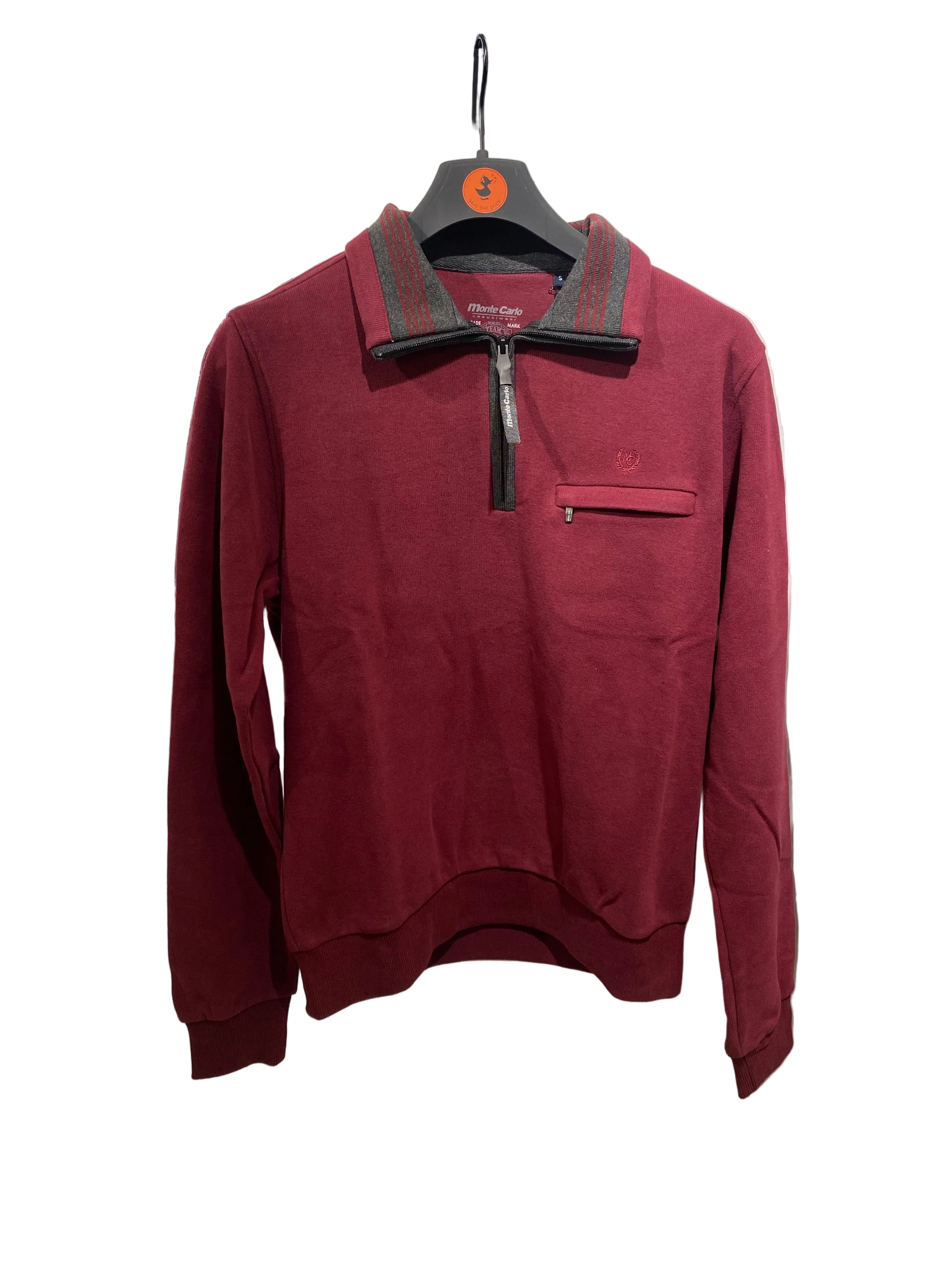 MonteCarlo kollaripaita Half zip Burgundy