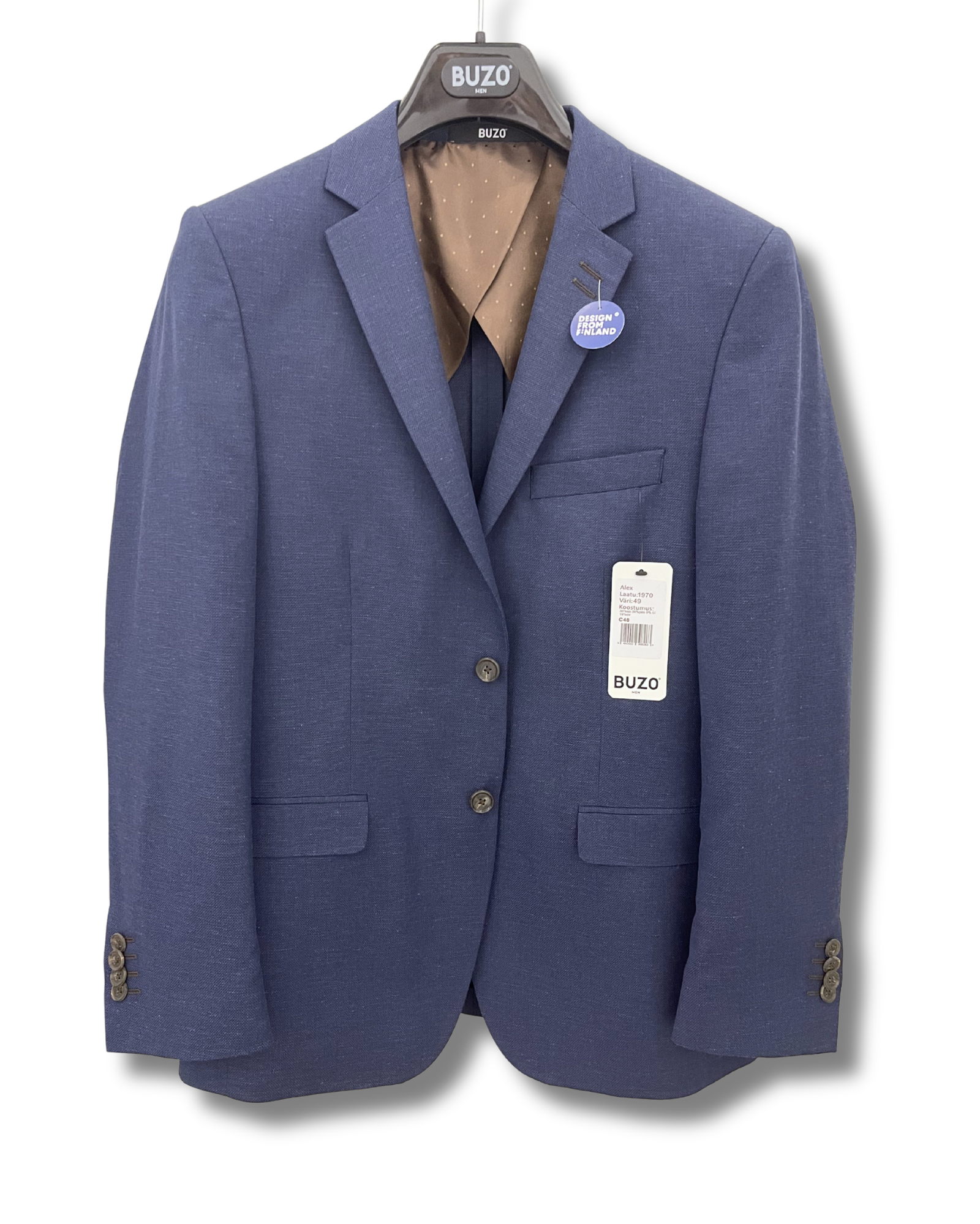 Buzo Alex bleiseri sininen puuvilla-pellava