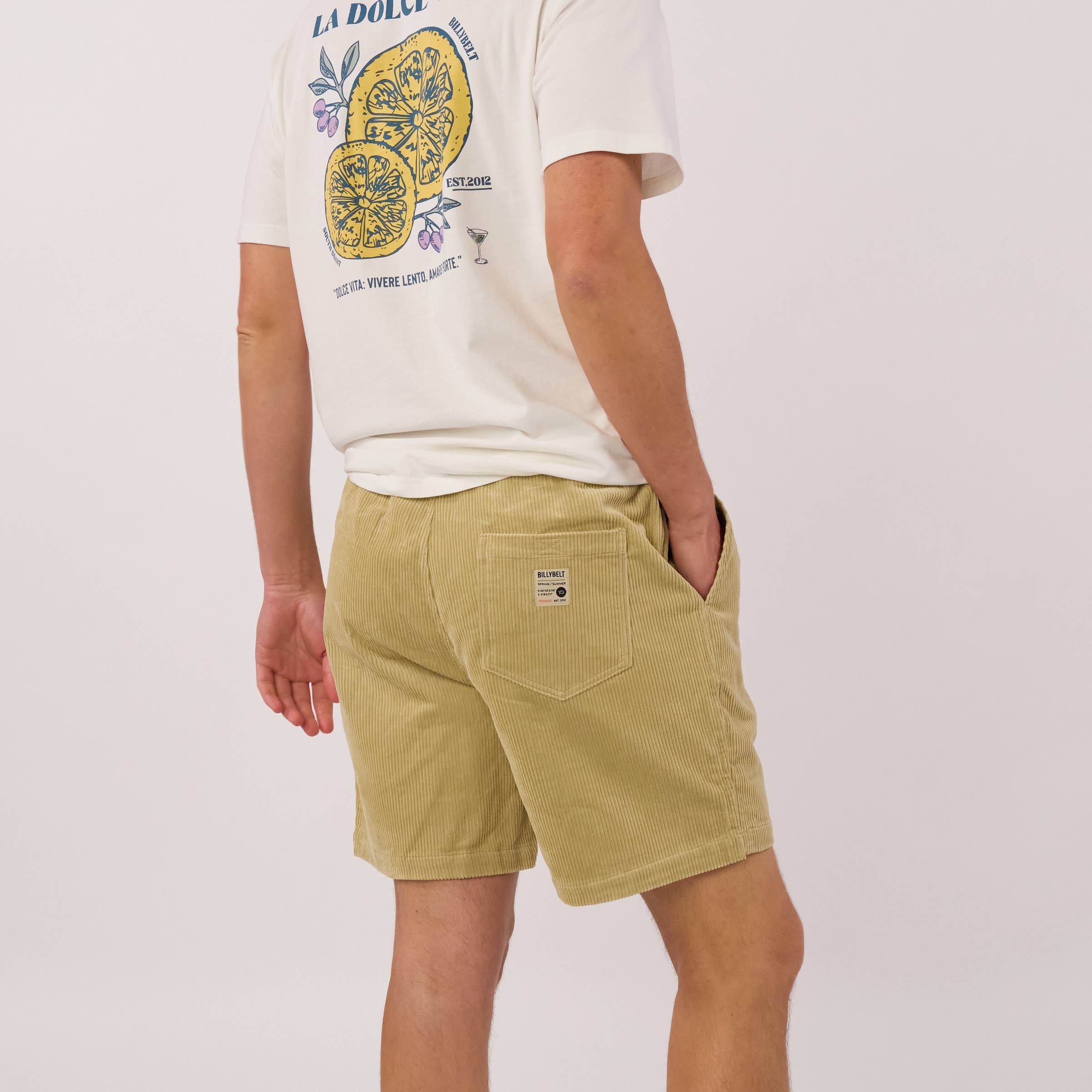 BILLYBELT - Samettishortsit "Anise green"