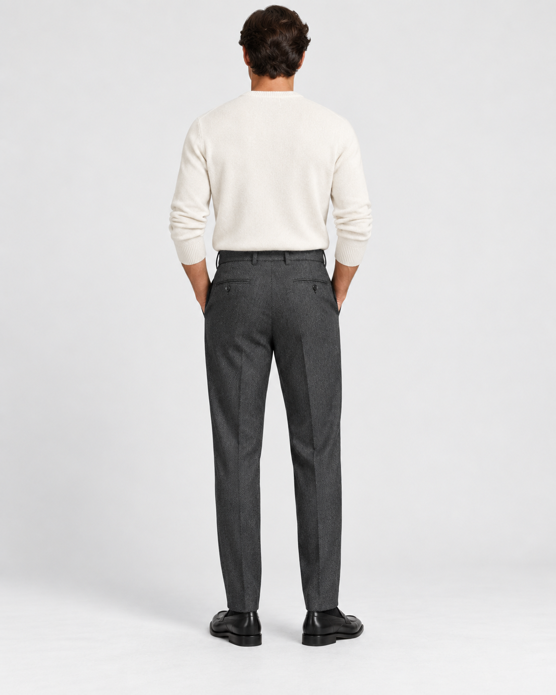 Alberto Miko "Smart Wool Look" suora housu