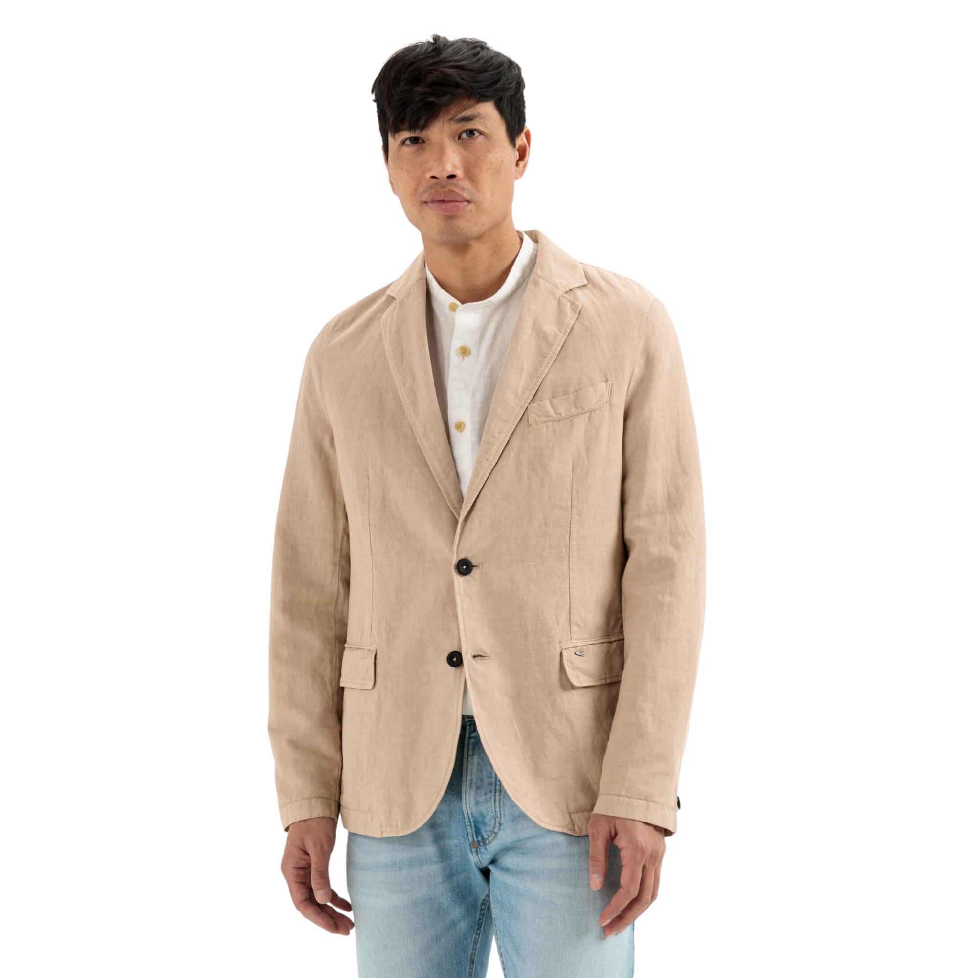 Camel Active bleiseri beige pellava "Indoor Blazer 3I69"