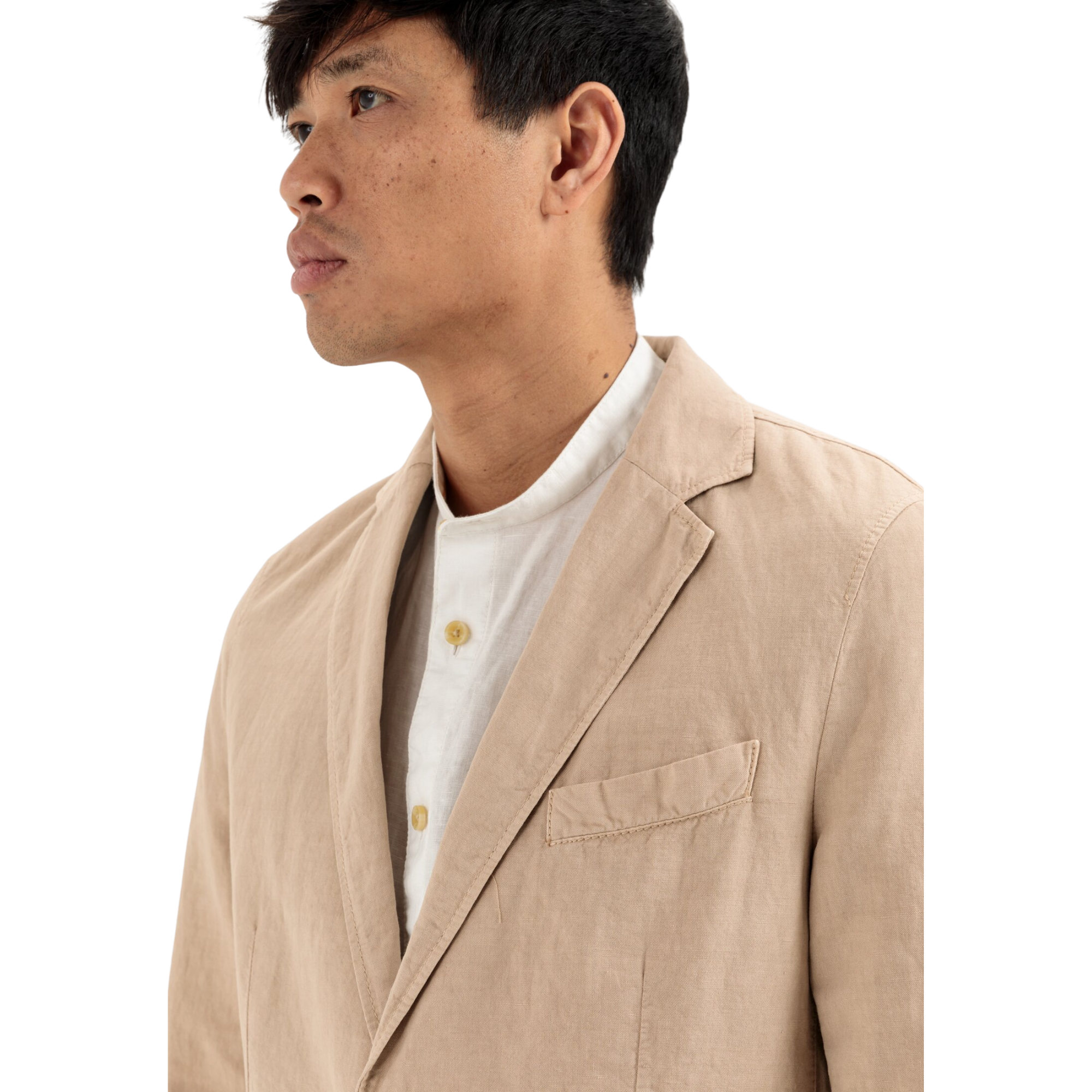 Camel Active bleiseri beige pellava "Indoor Blazer 3I69"