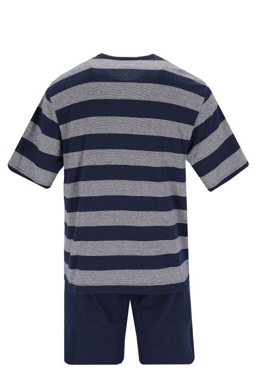 Hajo lyhyt pyjama tummansininen raita klima light