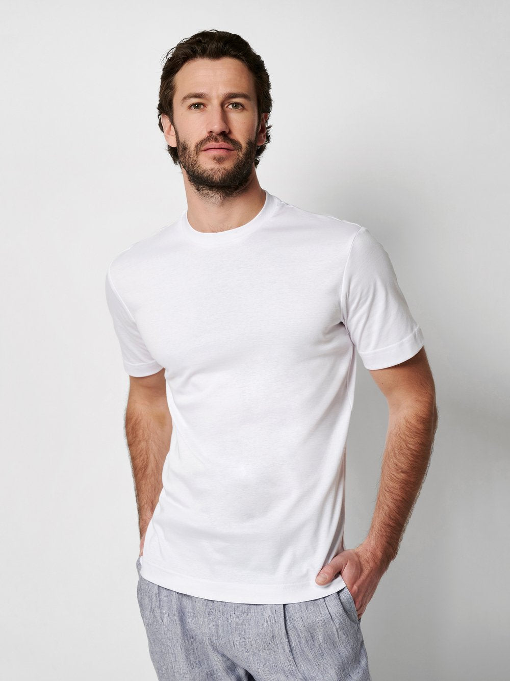 Desoto t-paita valkoinen "T-Shirt Roundneck 1/2"