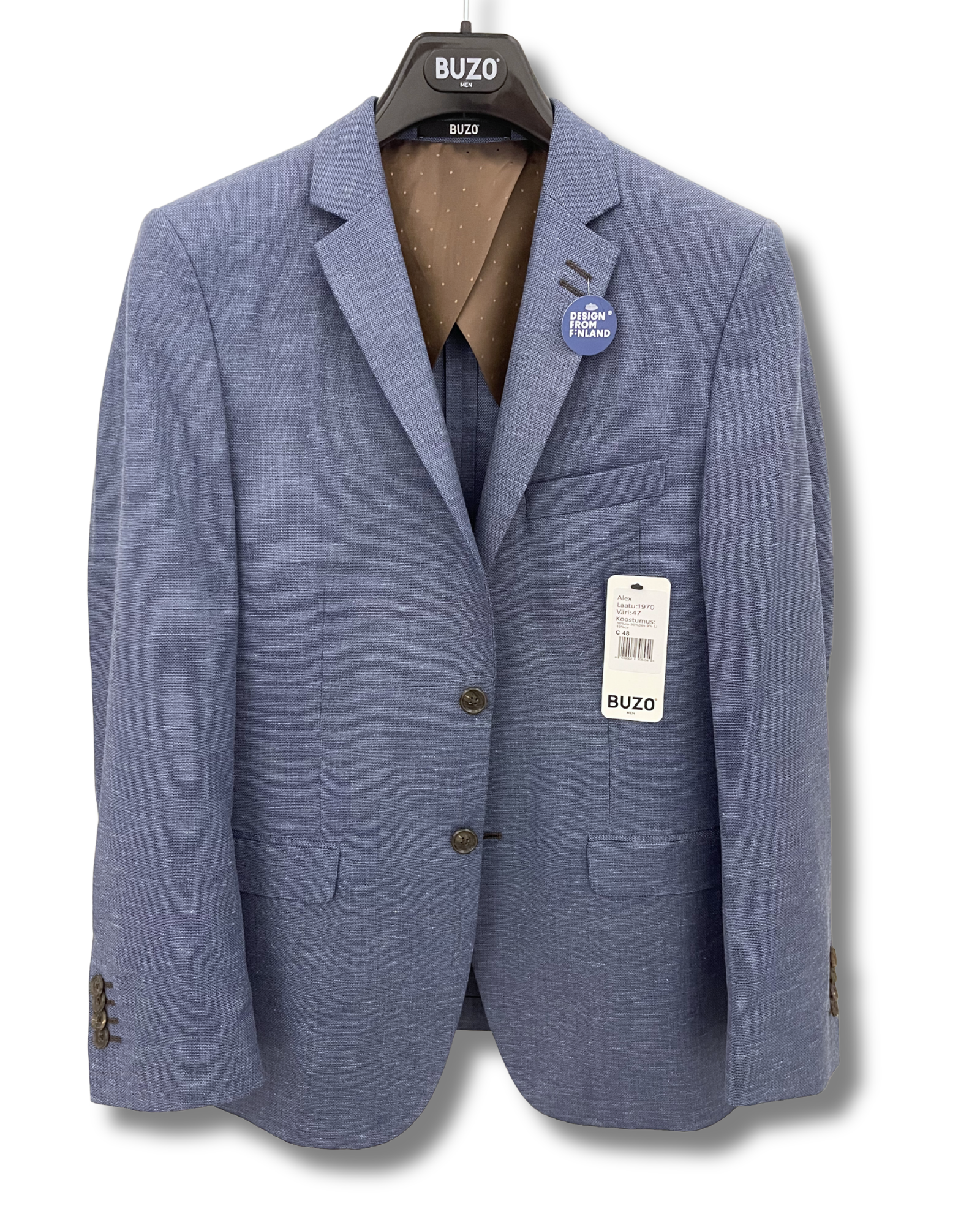 Buzo Alex bleiseri vaaleansininen puuvilla-pellava