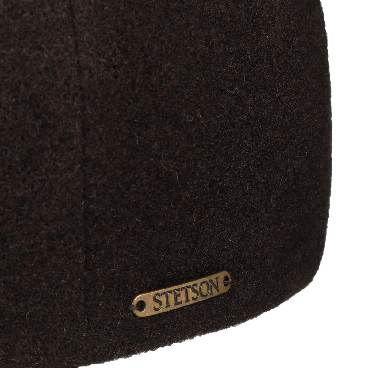 Stetson "Driver Cap" tummanruskea lakki korvaläpillä