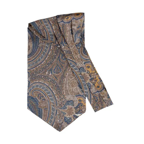 Amanda Christensen Ascot huivi brown-navy