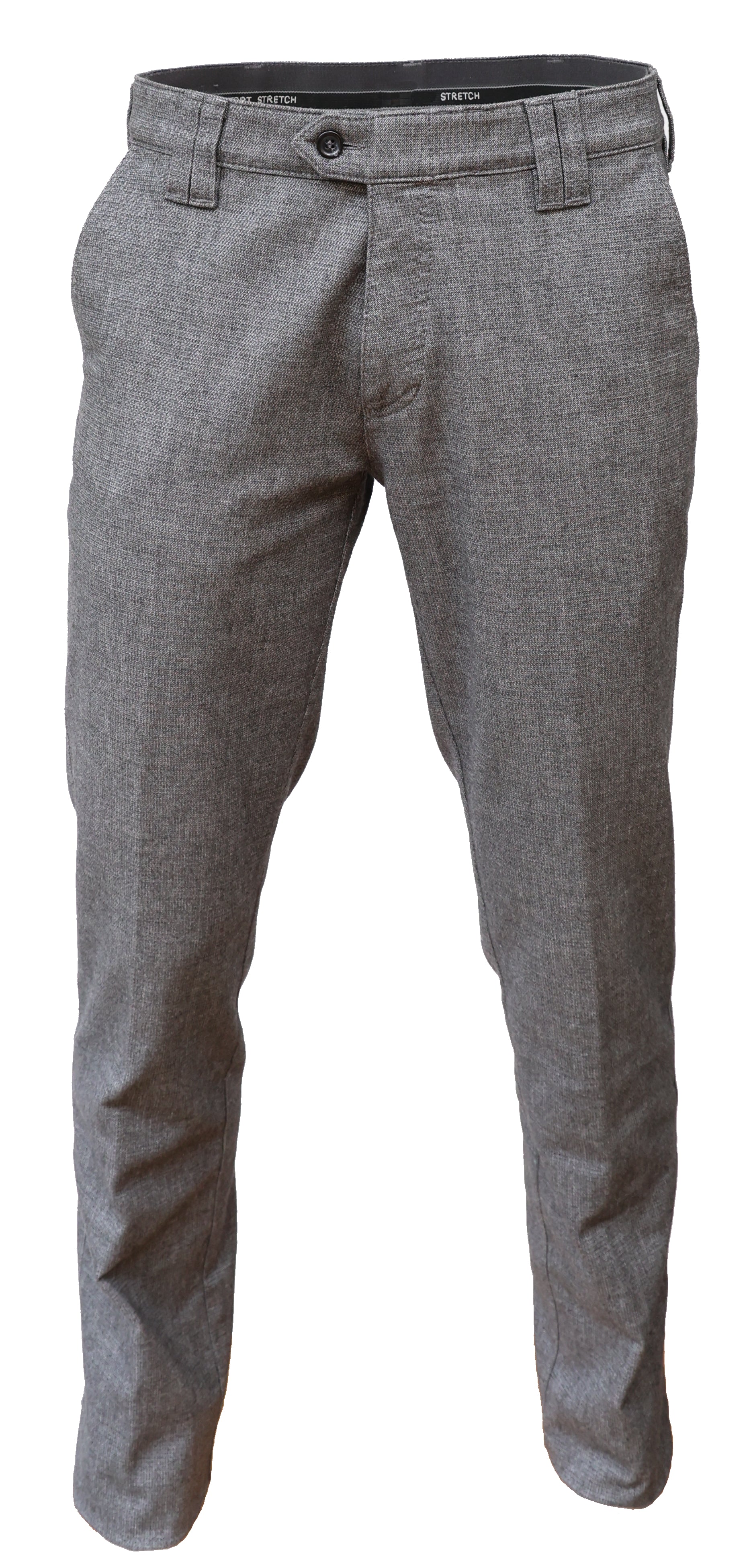 Buzo Denes puuvillahousu harmaa tekstuuri wool look