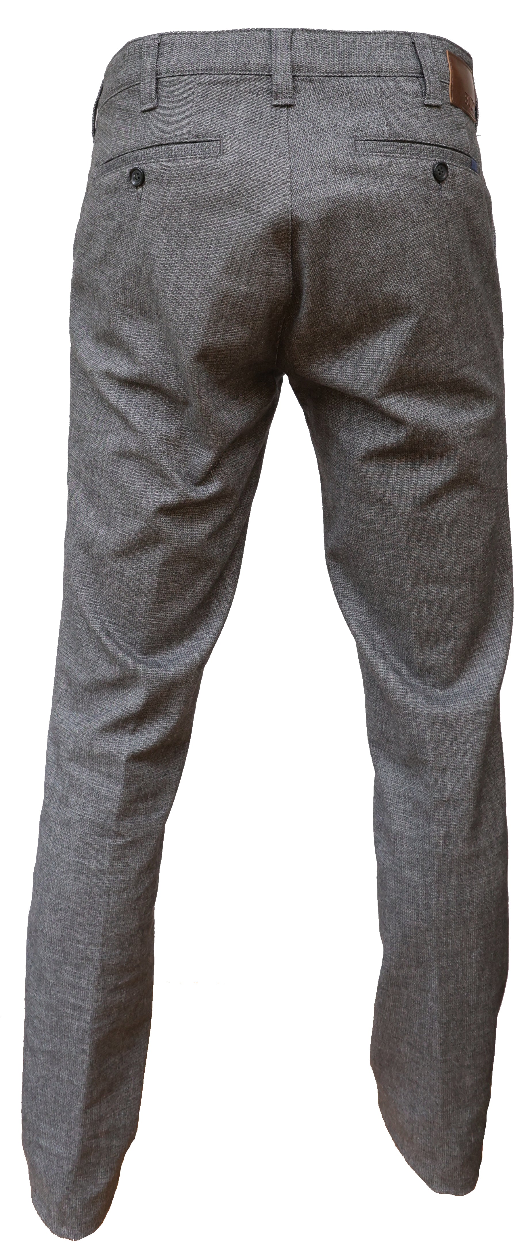 Buzo Denes puuvillahousu harmaa tekstuuri wool look