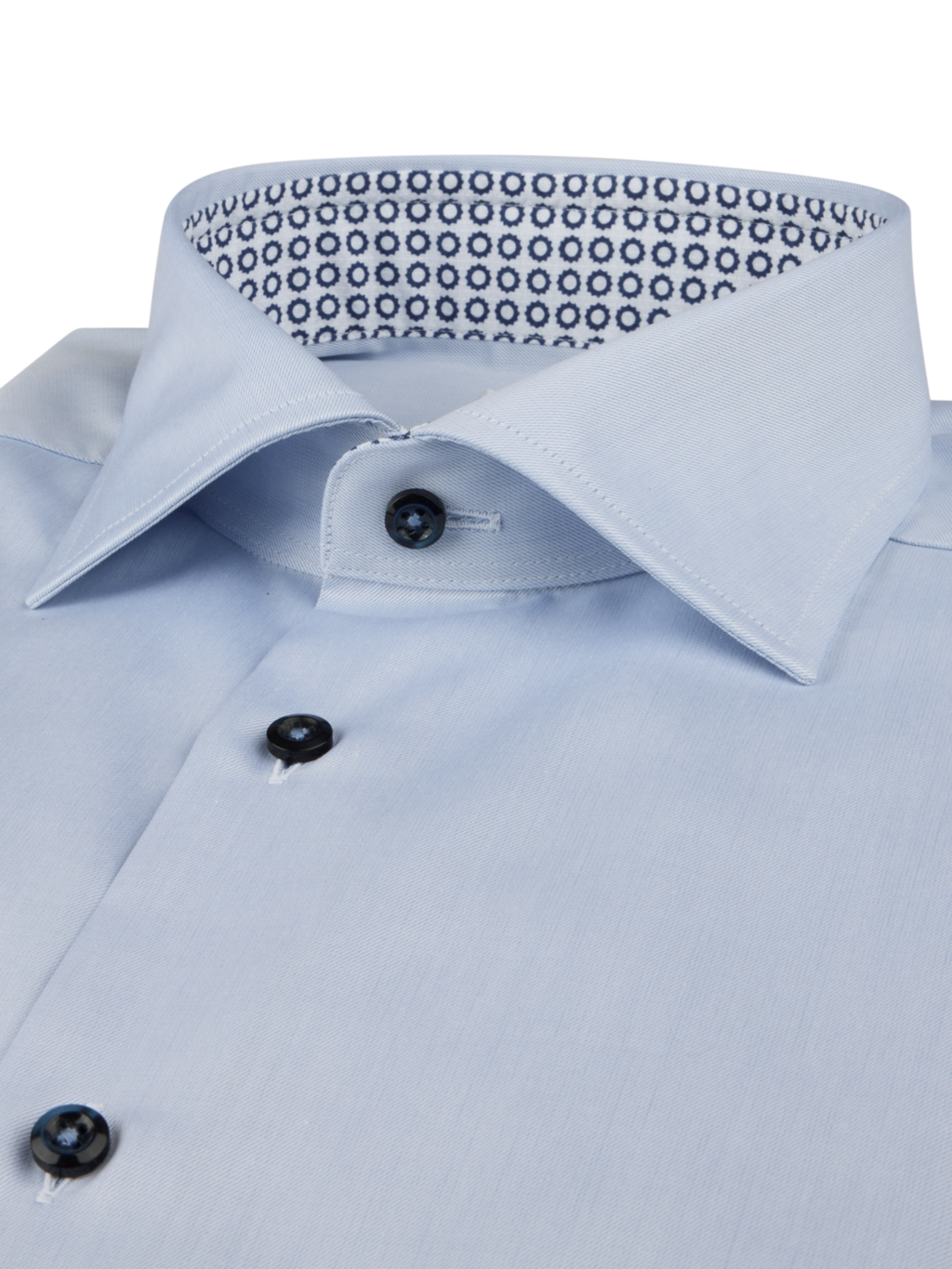 Stenströms kauluspaita vaaleansininen kontrastivärein regular fit