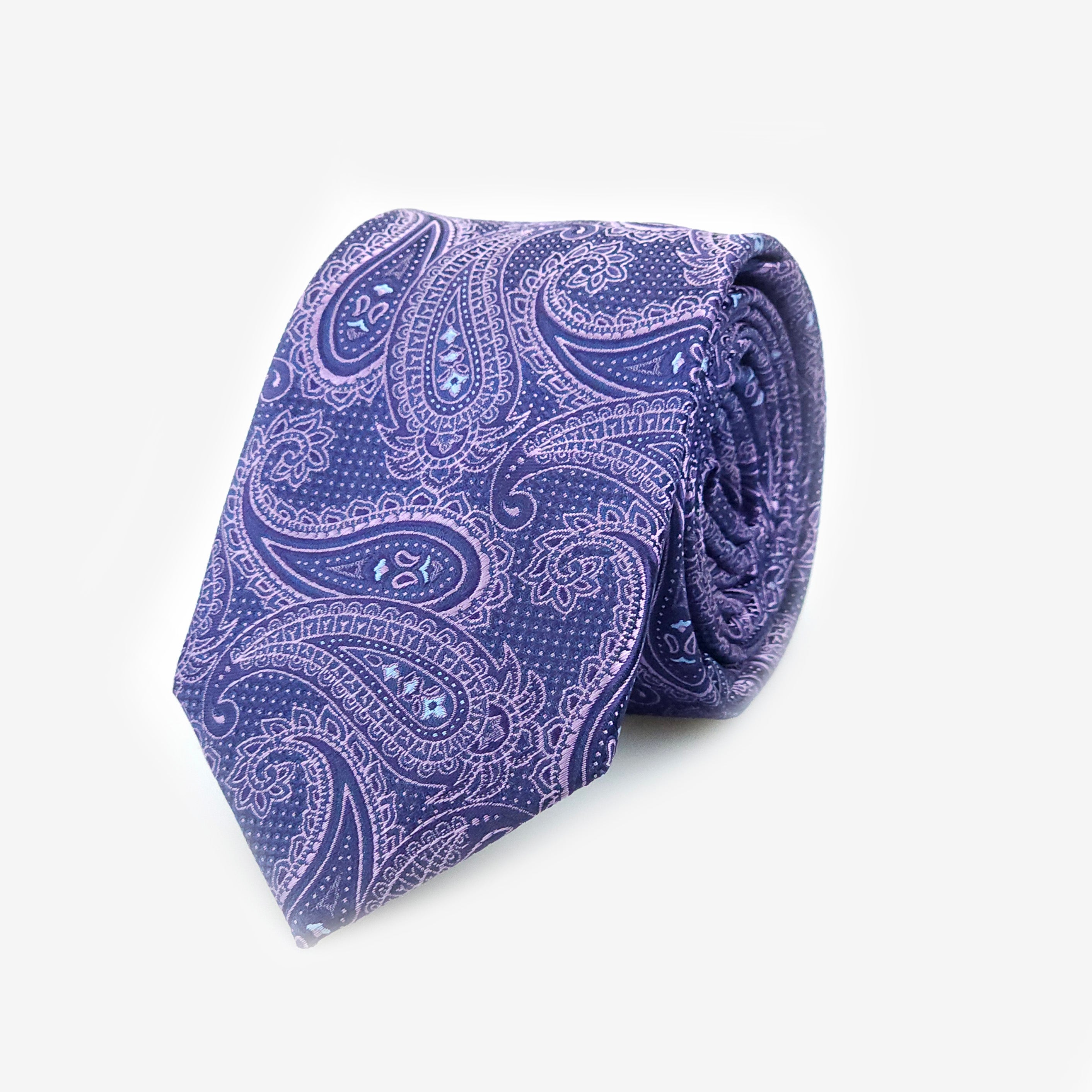 Veniz violetti solmio lehtikuvioilla