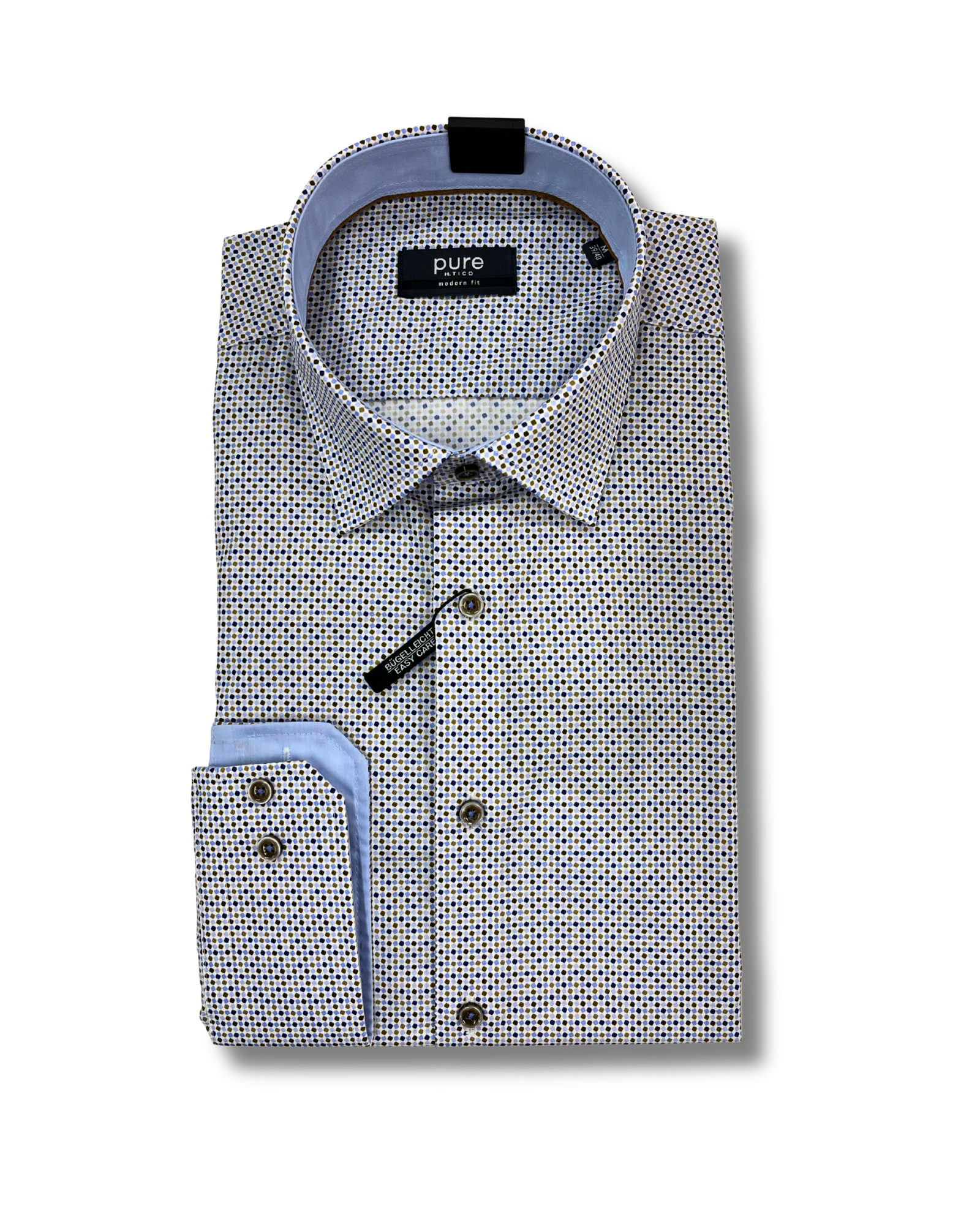 Pure kauluspaita pienet pilkut modern fit