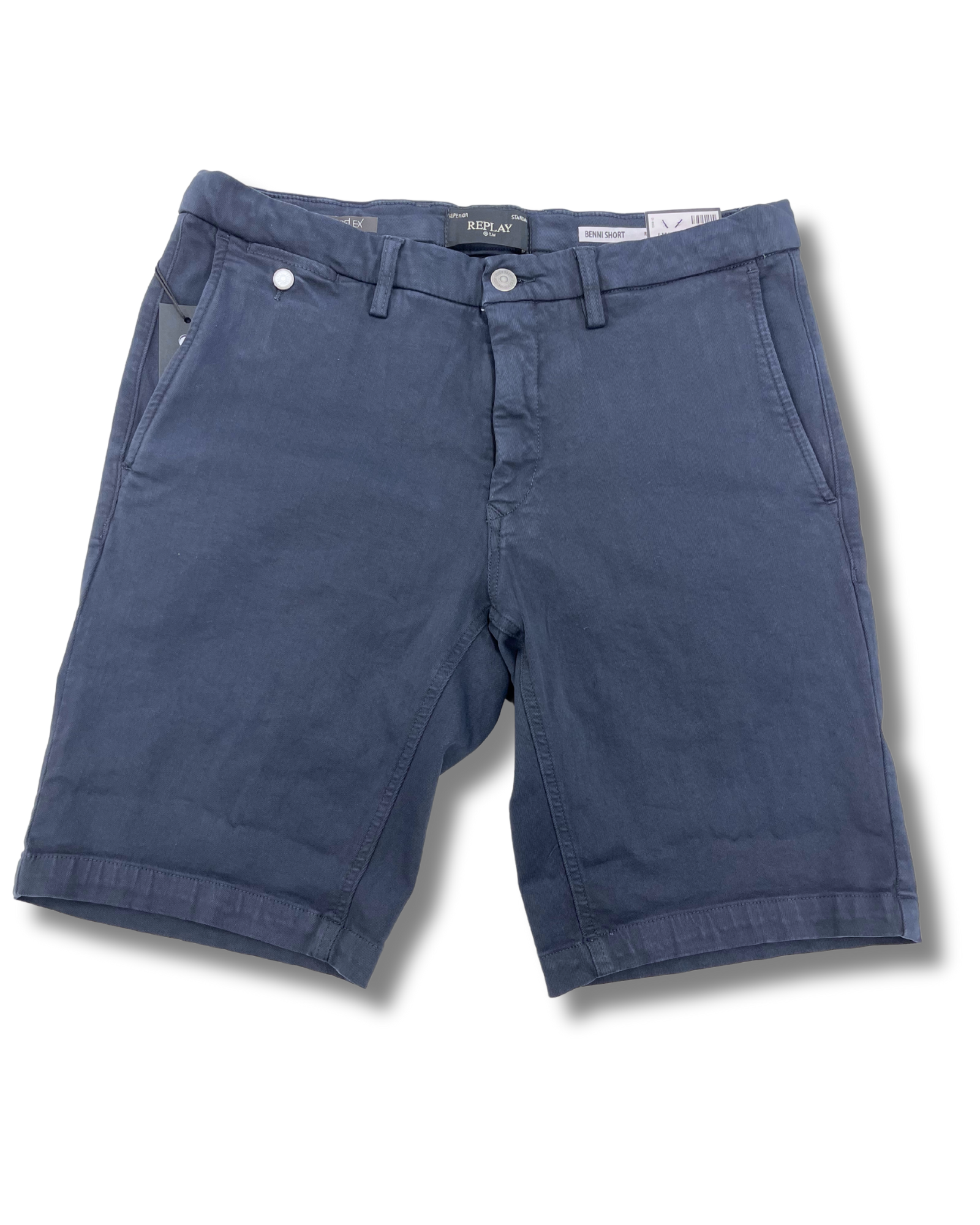 Replay hyperflex tummansiniset shortsit "regular-fit"