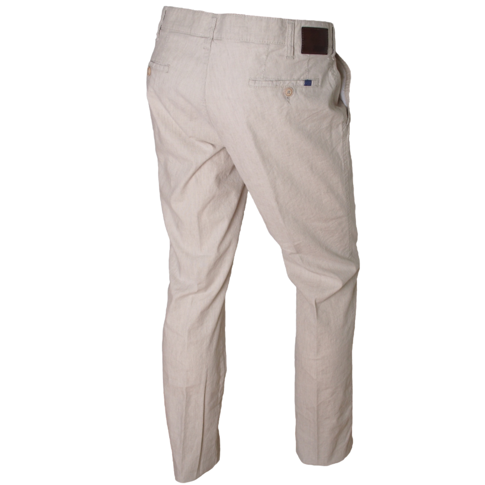 Buzo Denes vaaleat pellavahousut regular fit