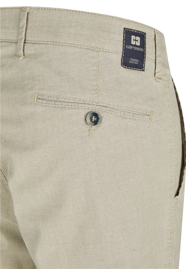 Club of Comfort Garvey regular fit puuvillahousut beige