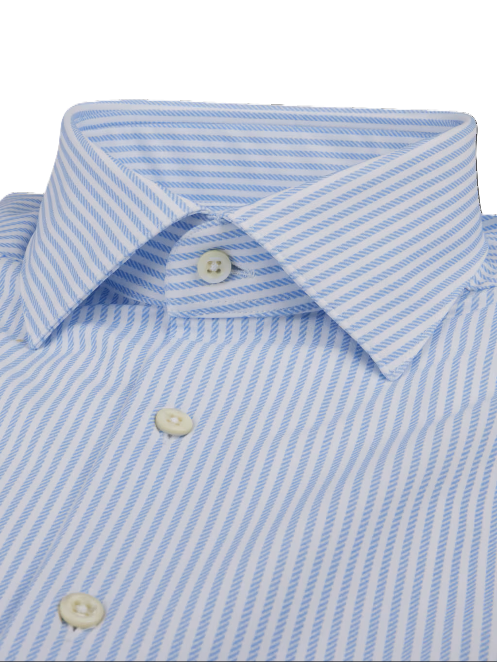 Stenströms slimline joustokauluspaita vaaleansininen raita