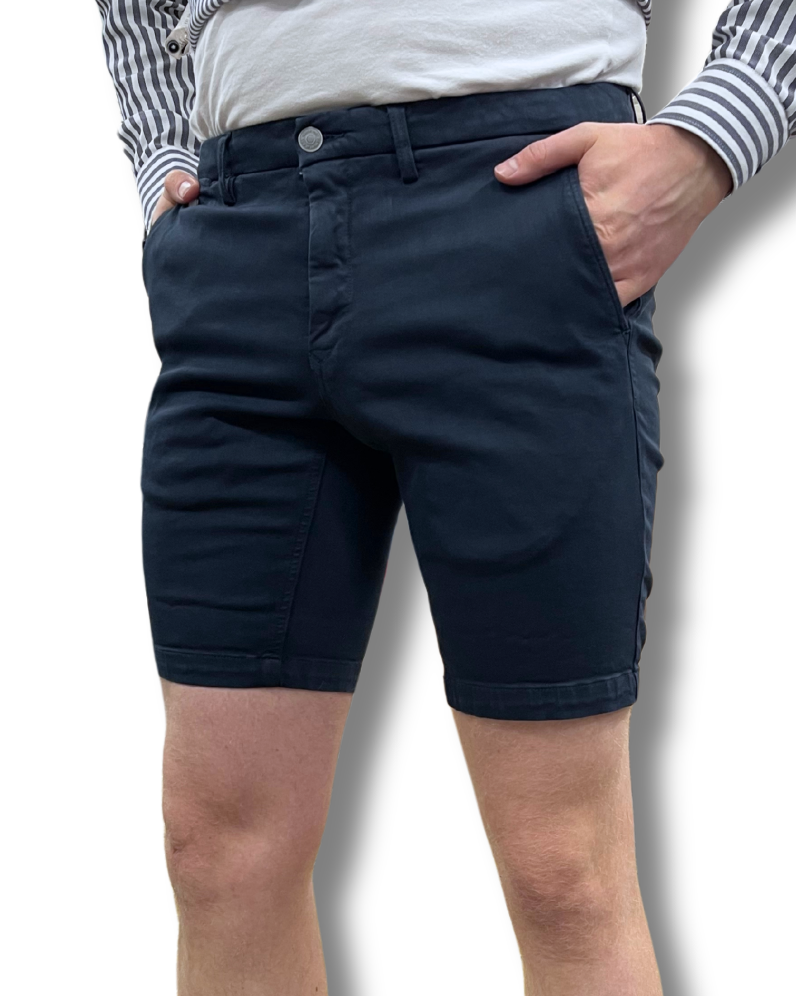 Replay hyperflex tummansiniset shortsit "regular-fit"