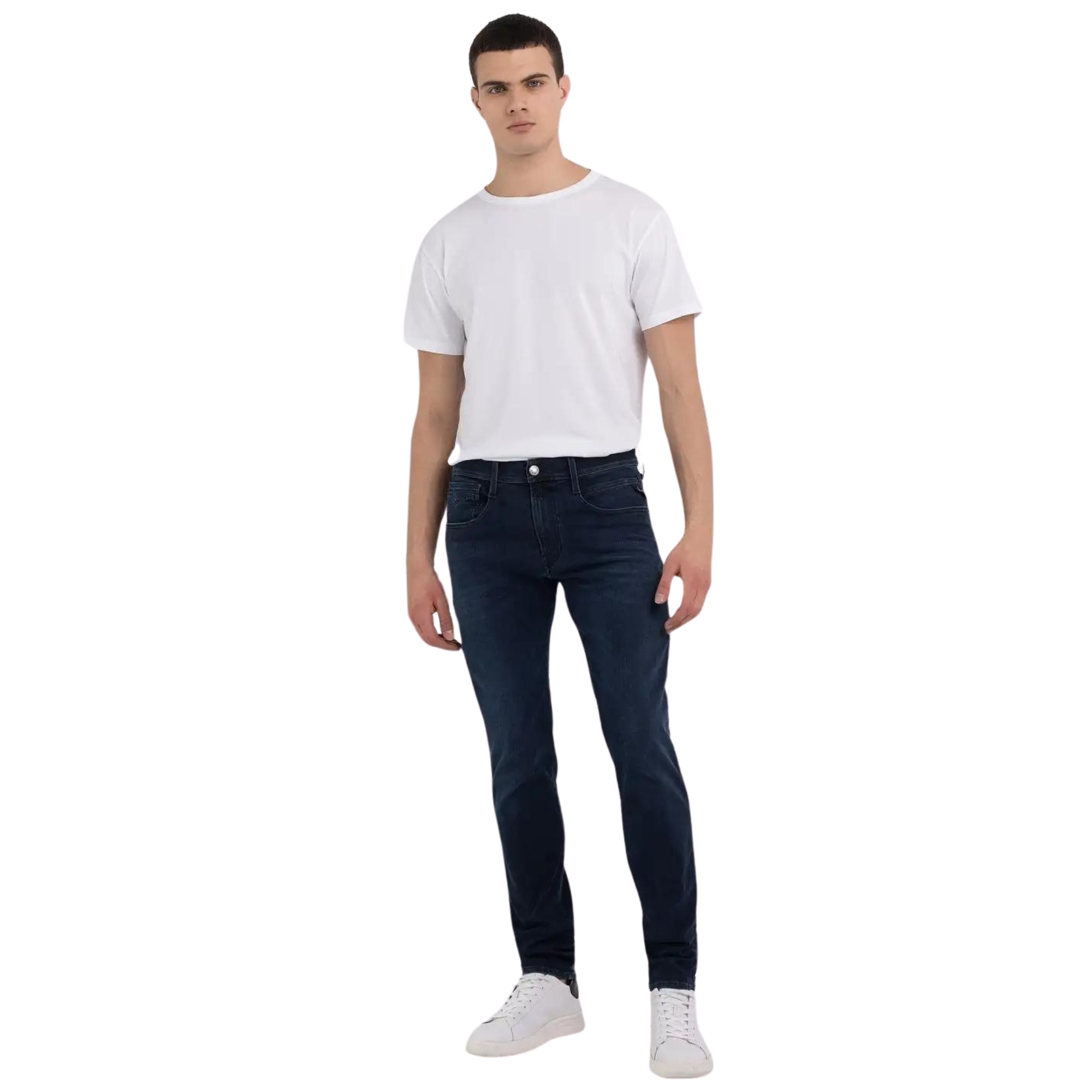Replay joustofarkut tummansininen slim fit "Hyperflex Anbass"