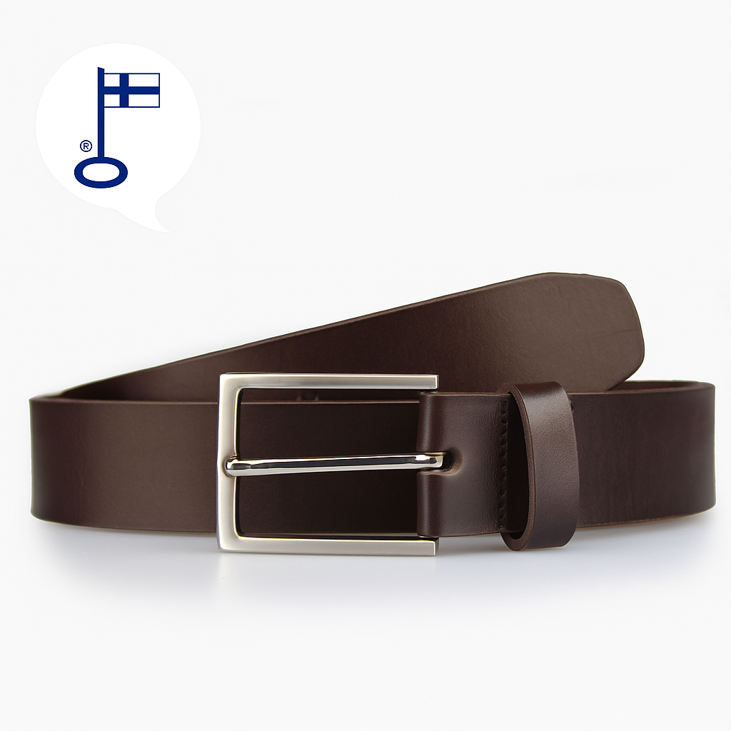 Veniz ruskea nahkavyö 40mm