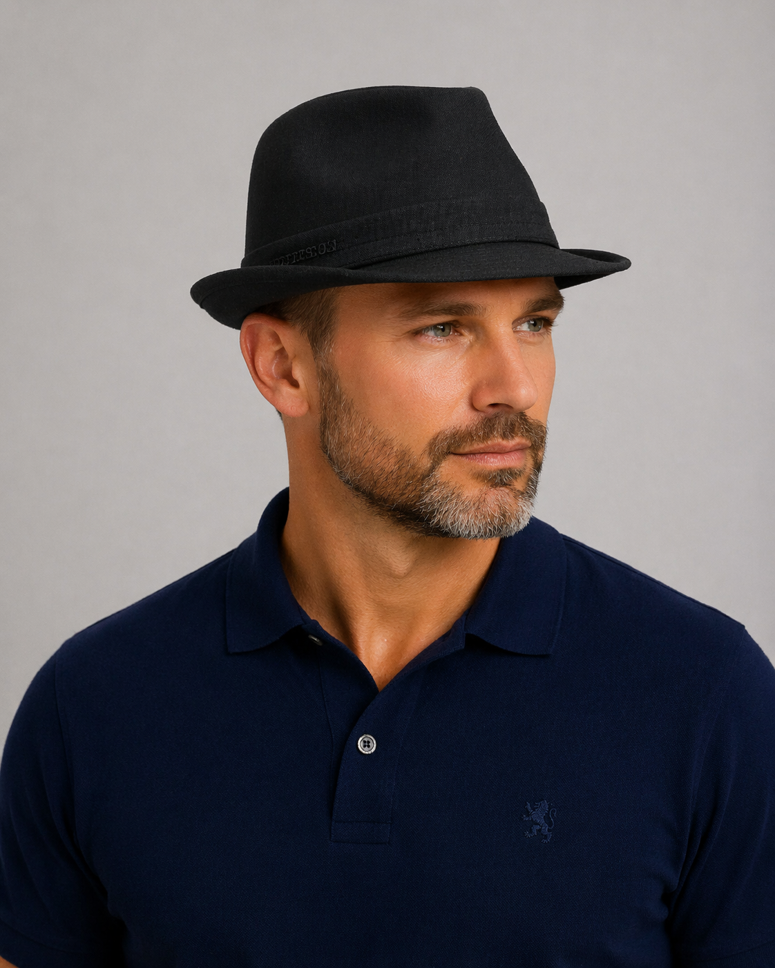 Stetson Trilby musta puuvillahattu
