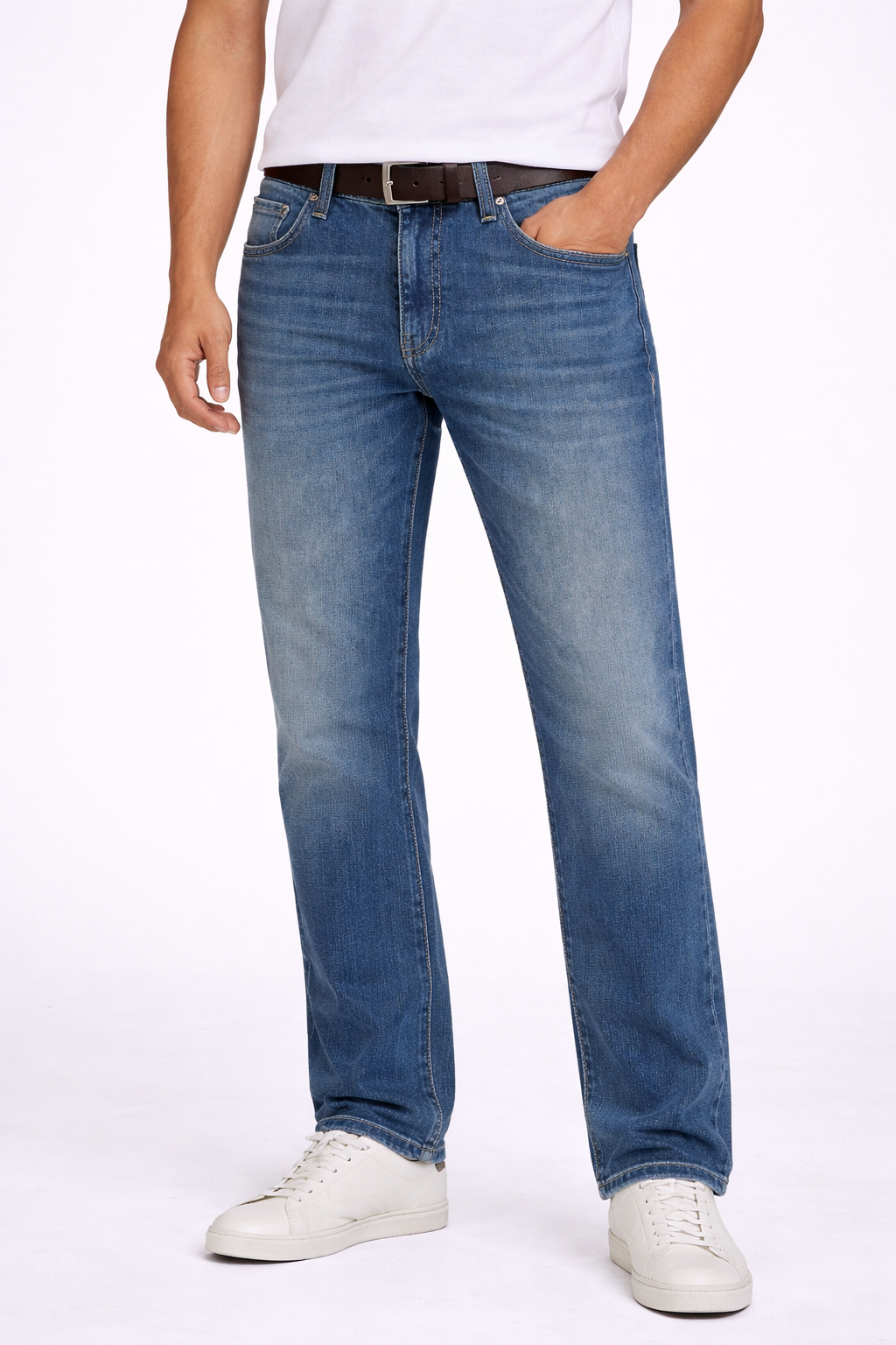 Alberto regular fit farkku organic cotton sininen