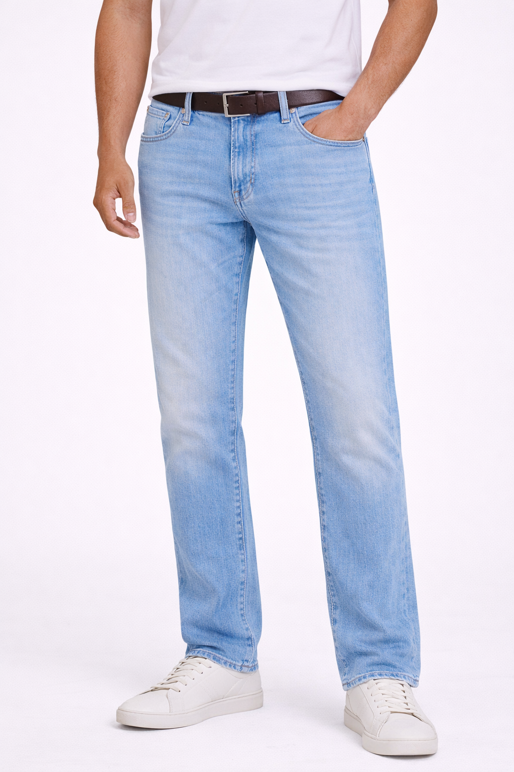 Alberto regular fit farkku organic cotton vaaleansininen