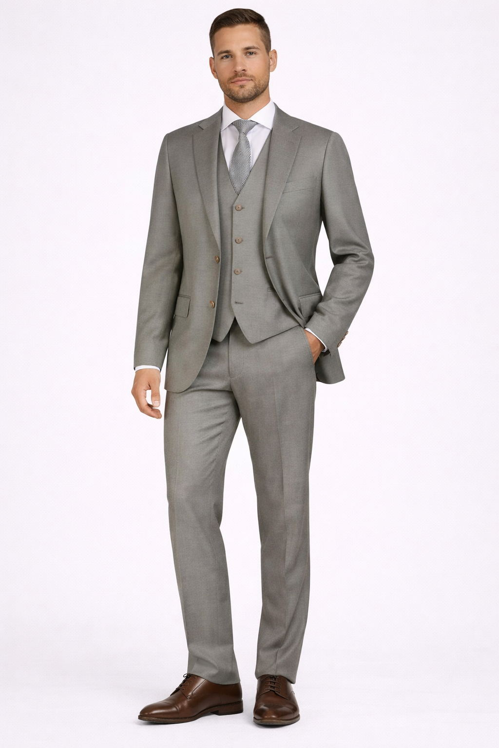 Cavaliere Jaxson vihreä kesäpuku slim fit